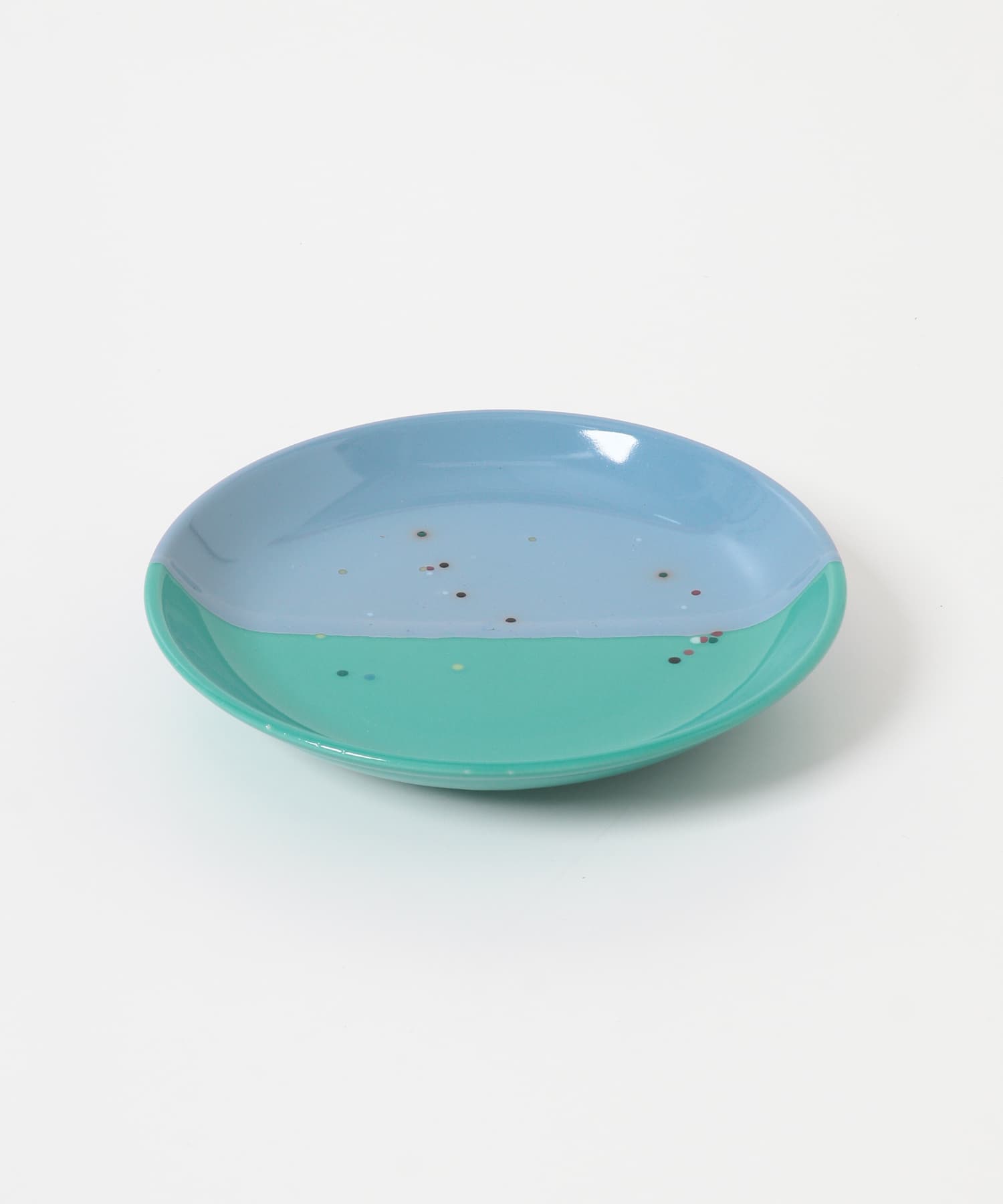 ミドリ陶芸舎　Lプレート深型ツートン