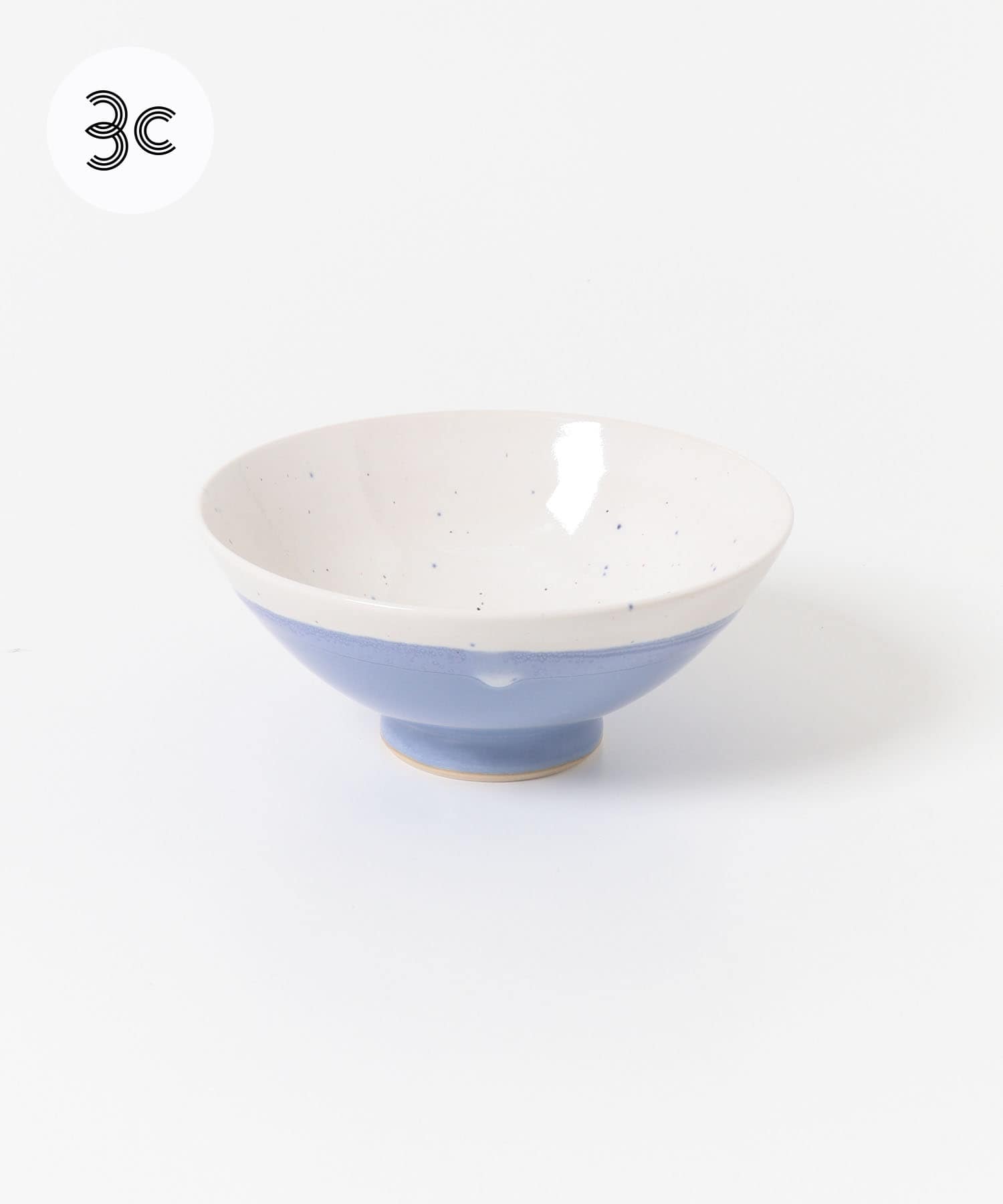 ミドリ陶芸舎　茶碗Lツートン