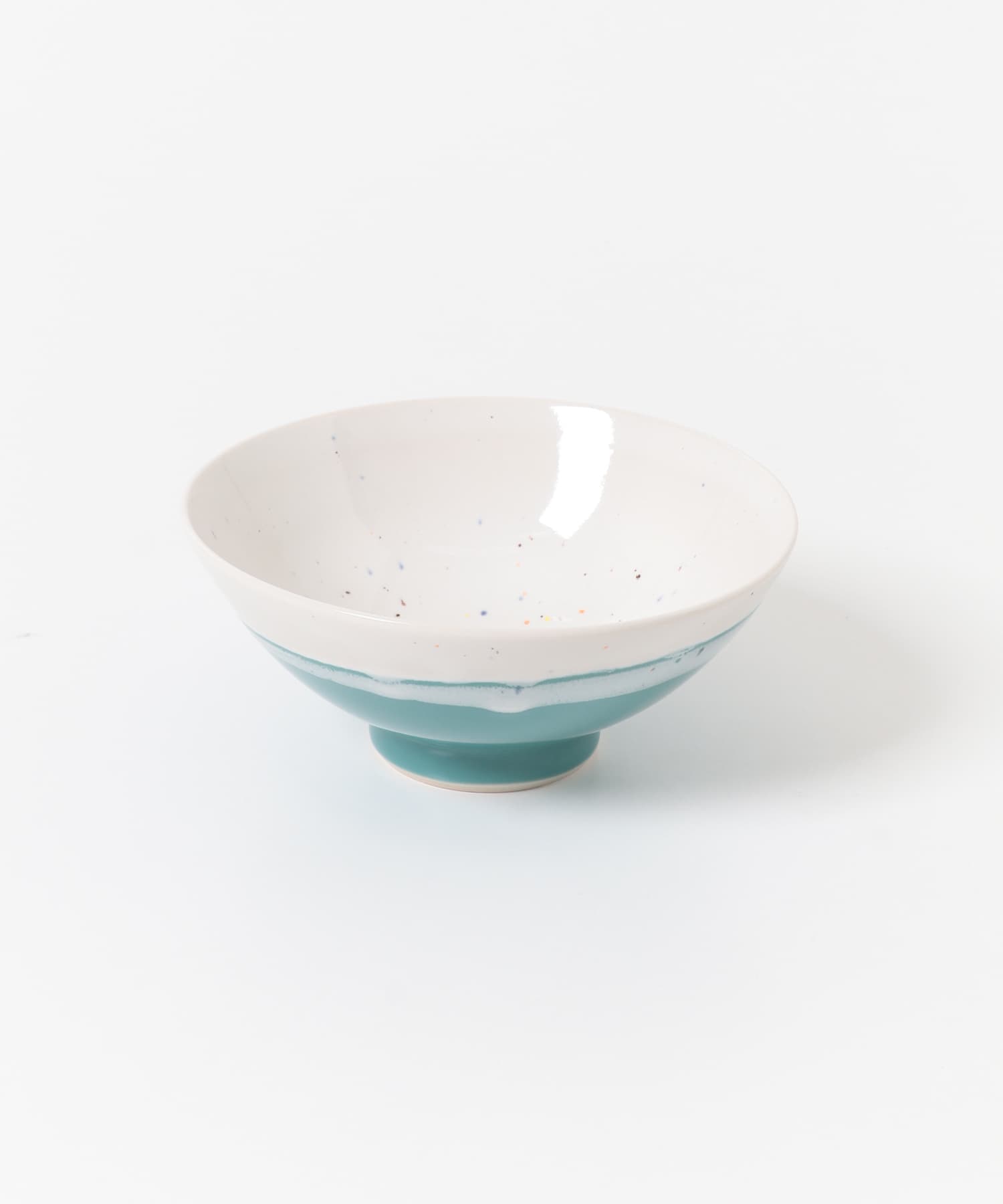 ミドリ陶芸舎　茶碗Lツートン