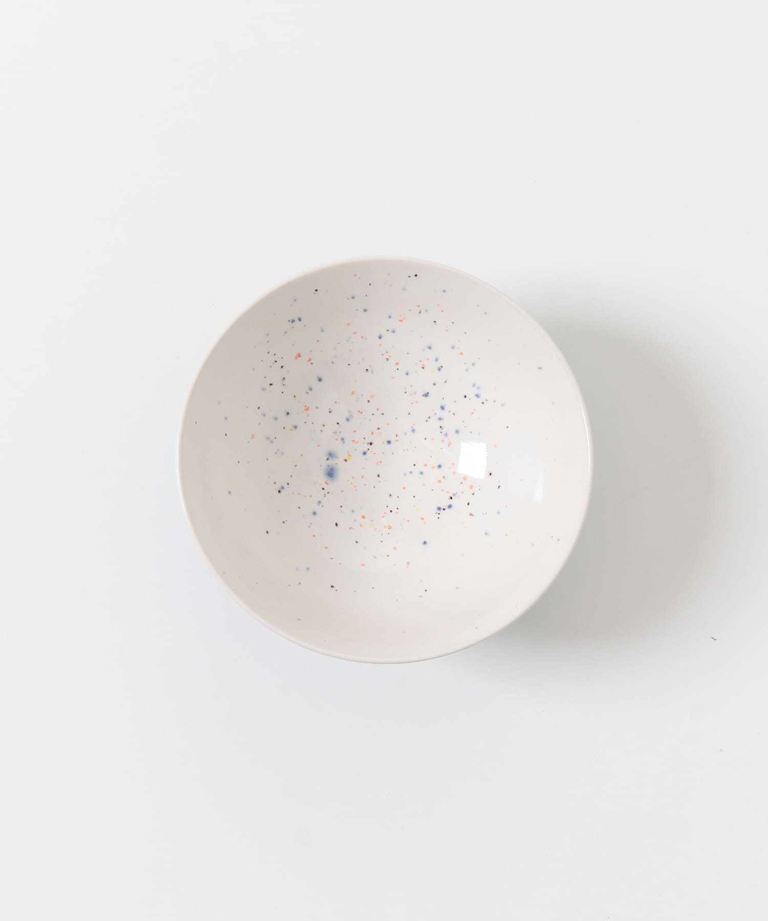 ミドリ陶芸舎　茶碗Lツートン ターコイズ×白 0