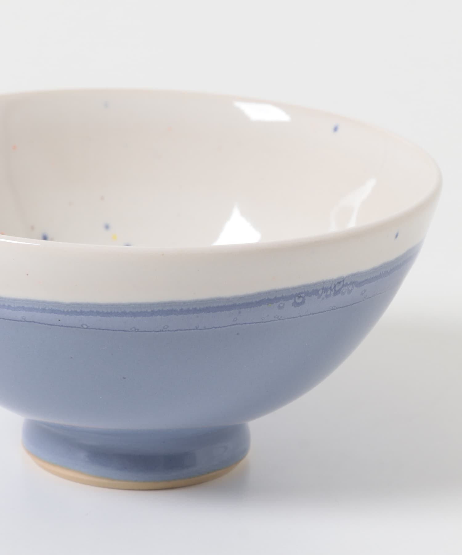 ミドリ陶芸舎　茶碗Sツートン 紫×白 0