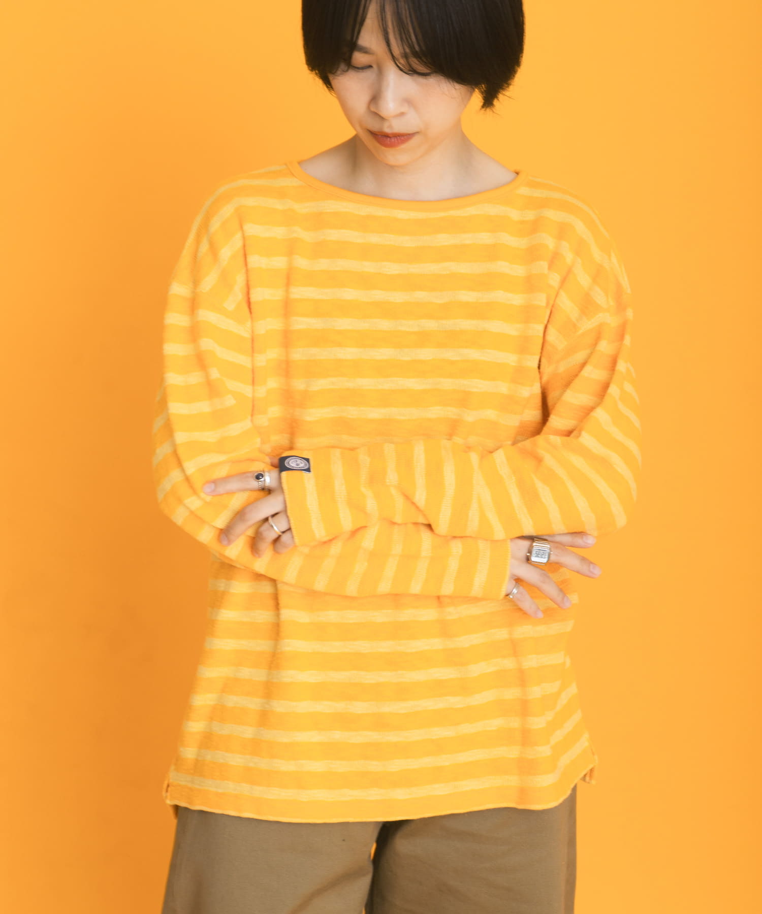 JAPAN MADE PROJECT ISHINOMAKI SHIRTS 002(M 海鞘オレンジ JAPAN MADE PROJECT ISHINOMAKI SHIRTS 002(M 海鞘オレンジ