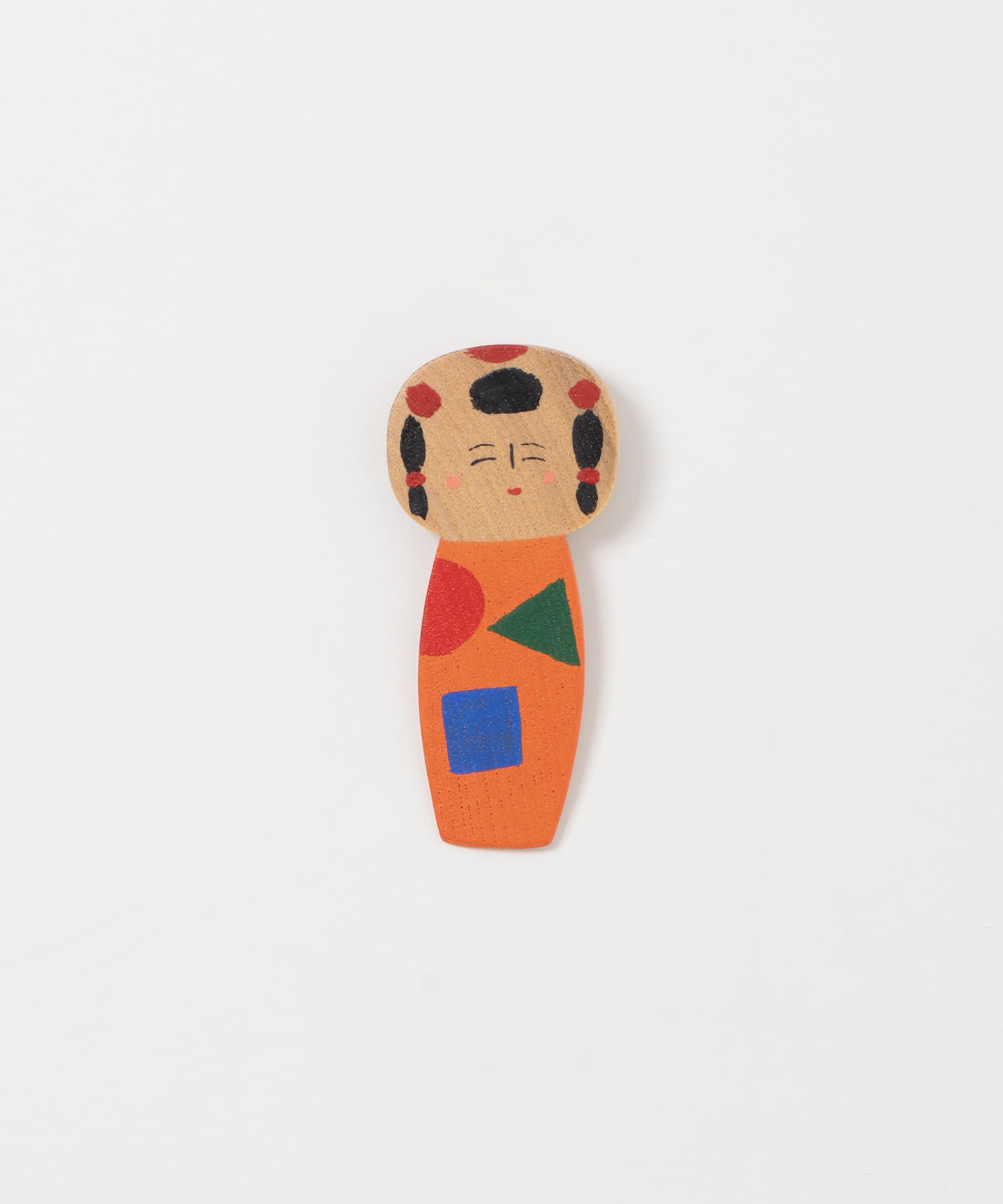 すはらゆう子　こけしブローチ