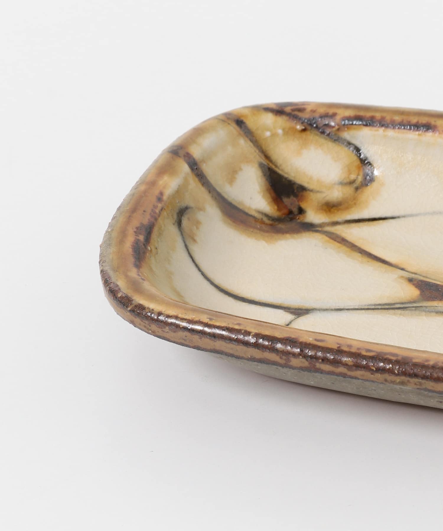 小代焼井上尚之　スリップ角皿特小 その他2 -