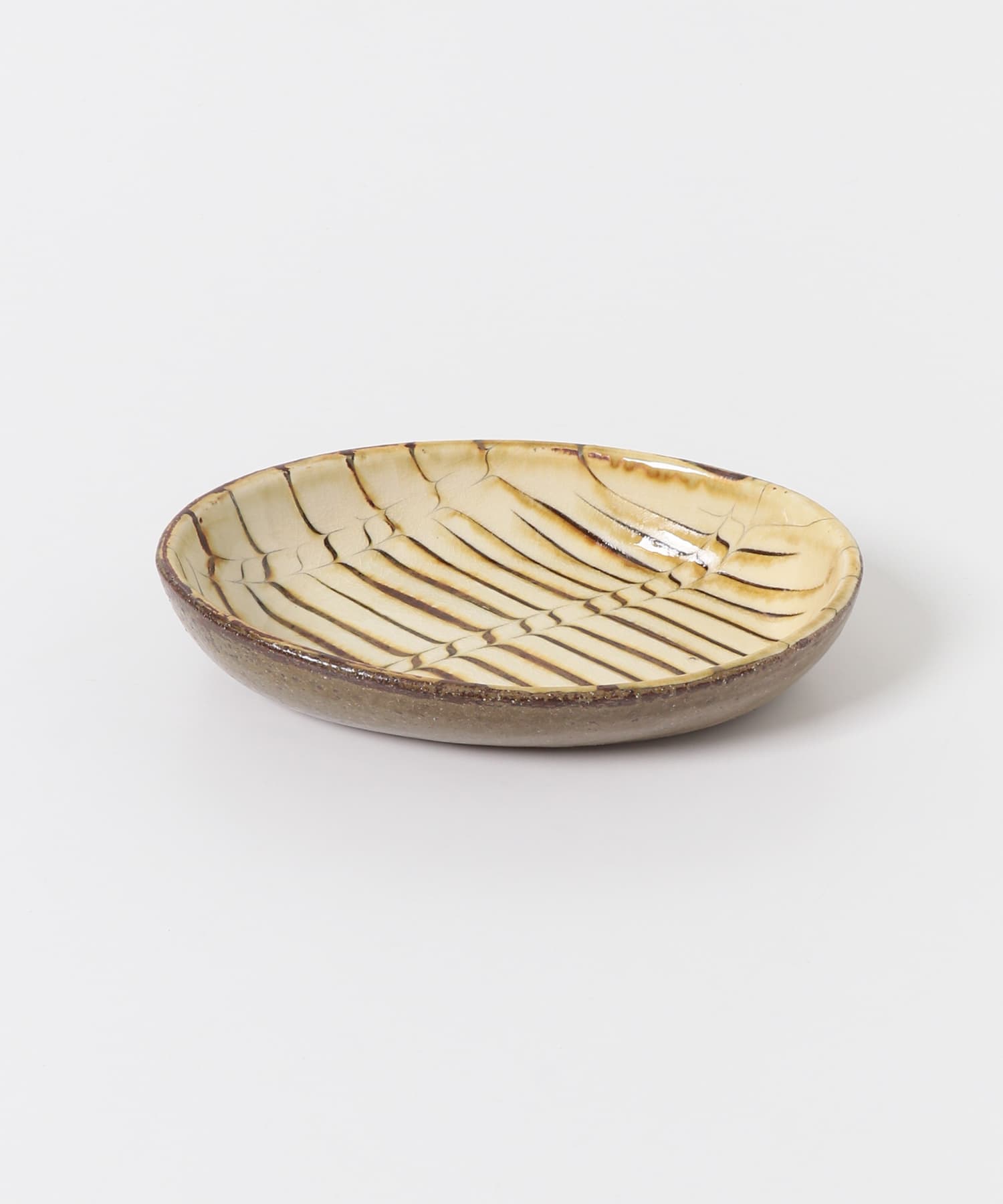 小代焼井上尚之　スリップ楕円鉢小 その他2 -