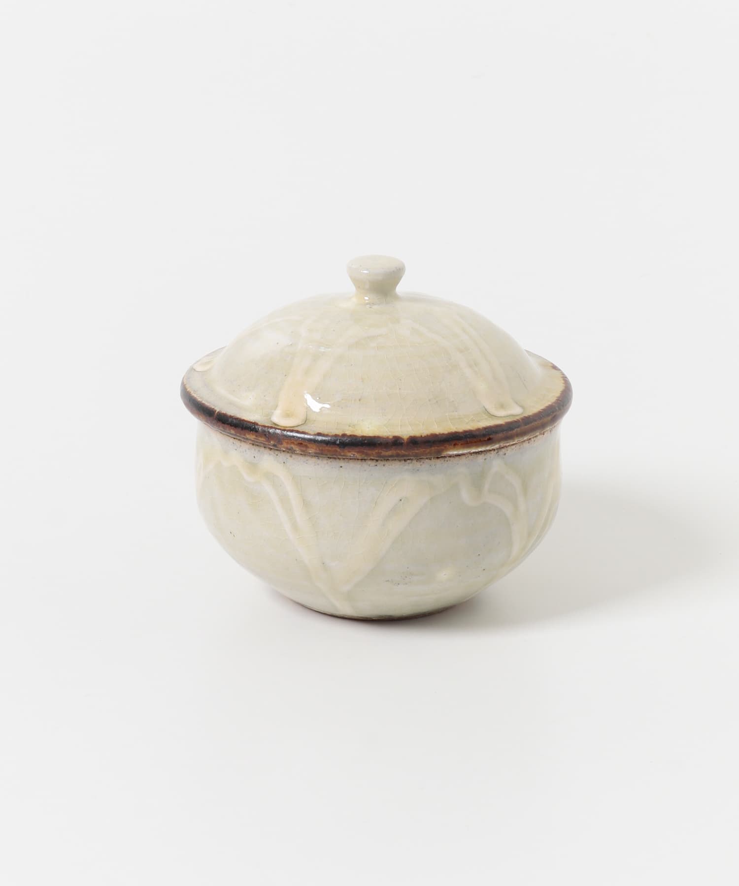 小代焼井上尚之　蓋物中