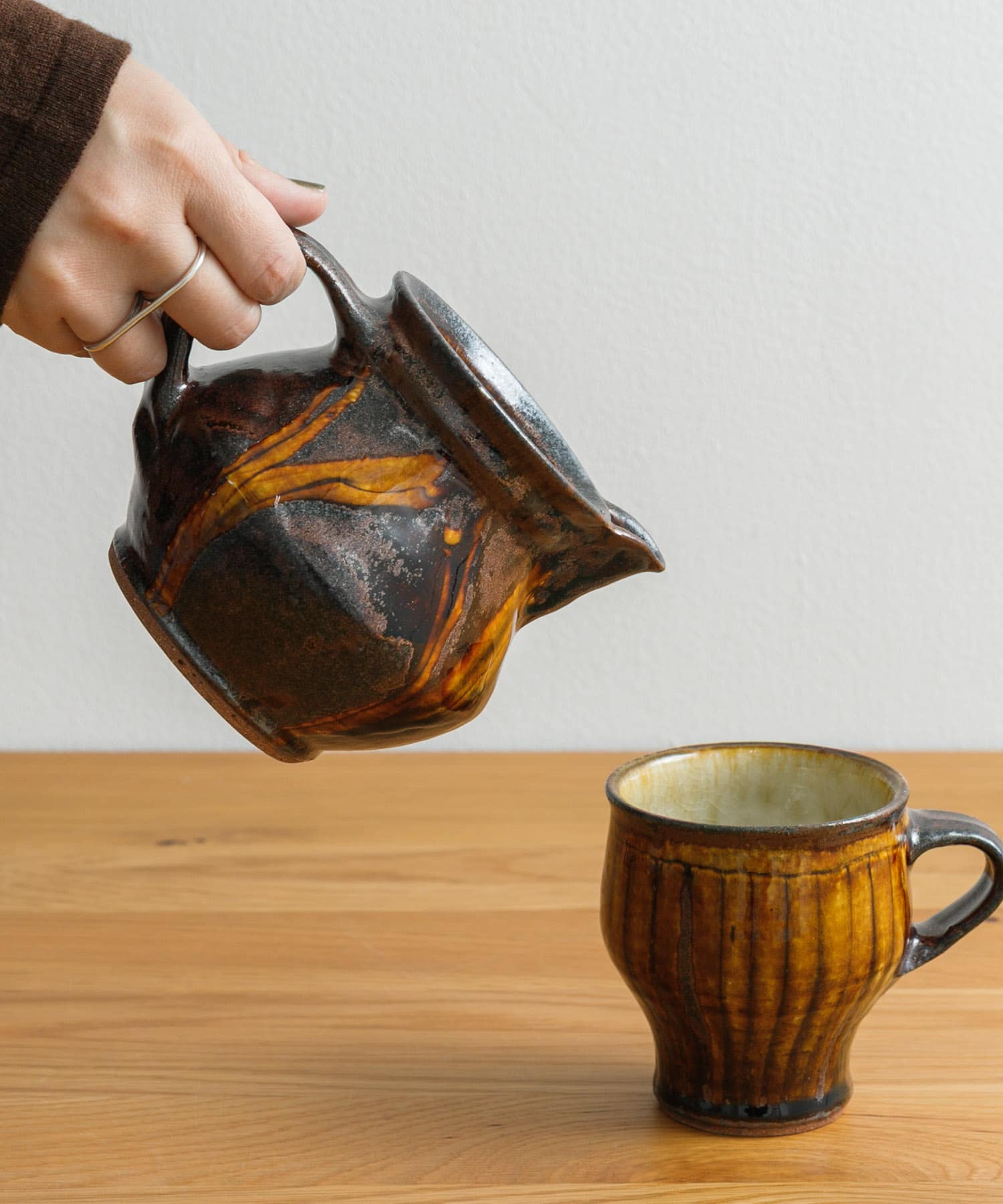 小代焼井上尚之　ピッチャー小