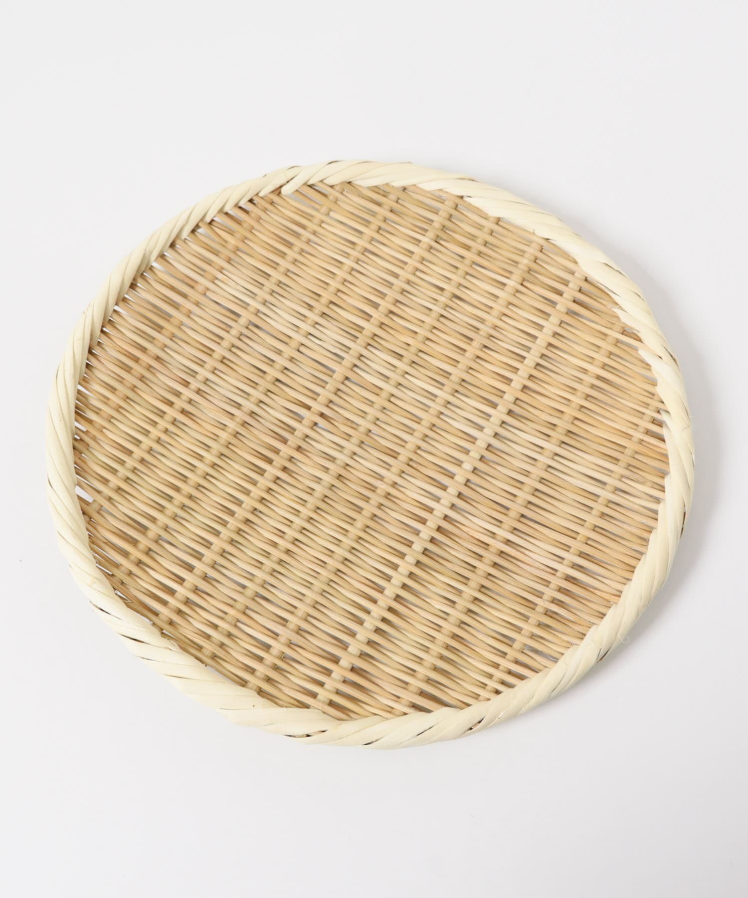 虎斑竹専門店 竹虎　丸竹ざる（大）30cm 0 -