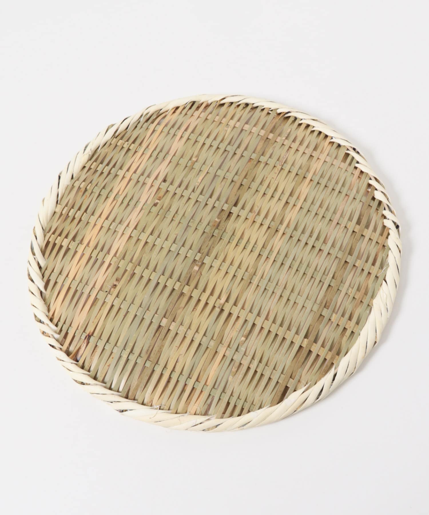 虎斑竹専門店 竹虎　丸竹ざる（大）30cm 0 -