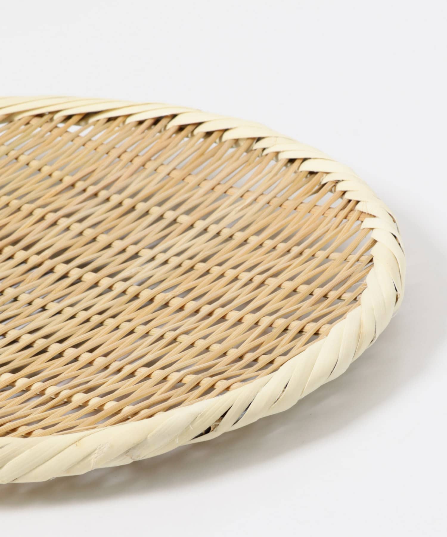 虎斑竹専門店 竹虎　丸竹ざる（大）30cm 0 -