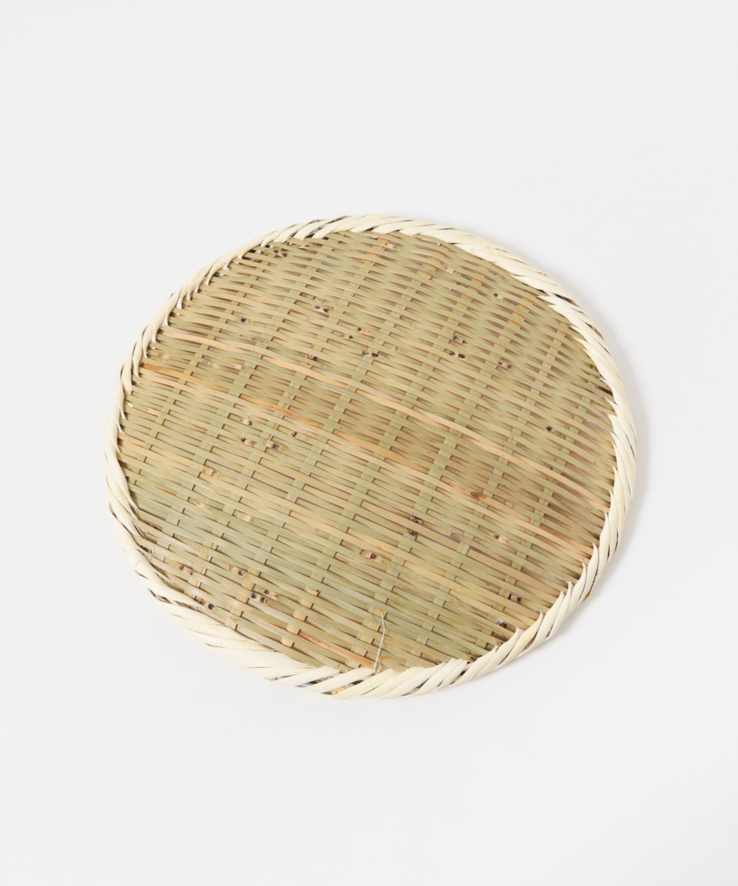 虎斑竹専門店 竹虎　丸竹ざる（中）27cm 0 -