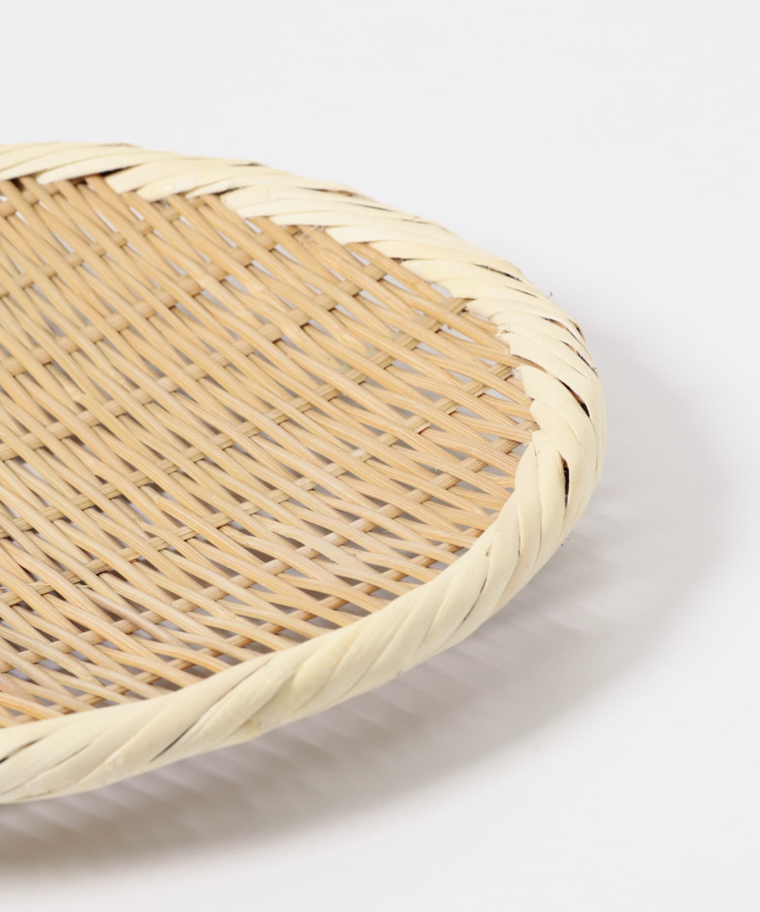 虎斑竹専門店 竹虎　丸竹ざる（中）27cm 0 -