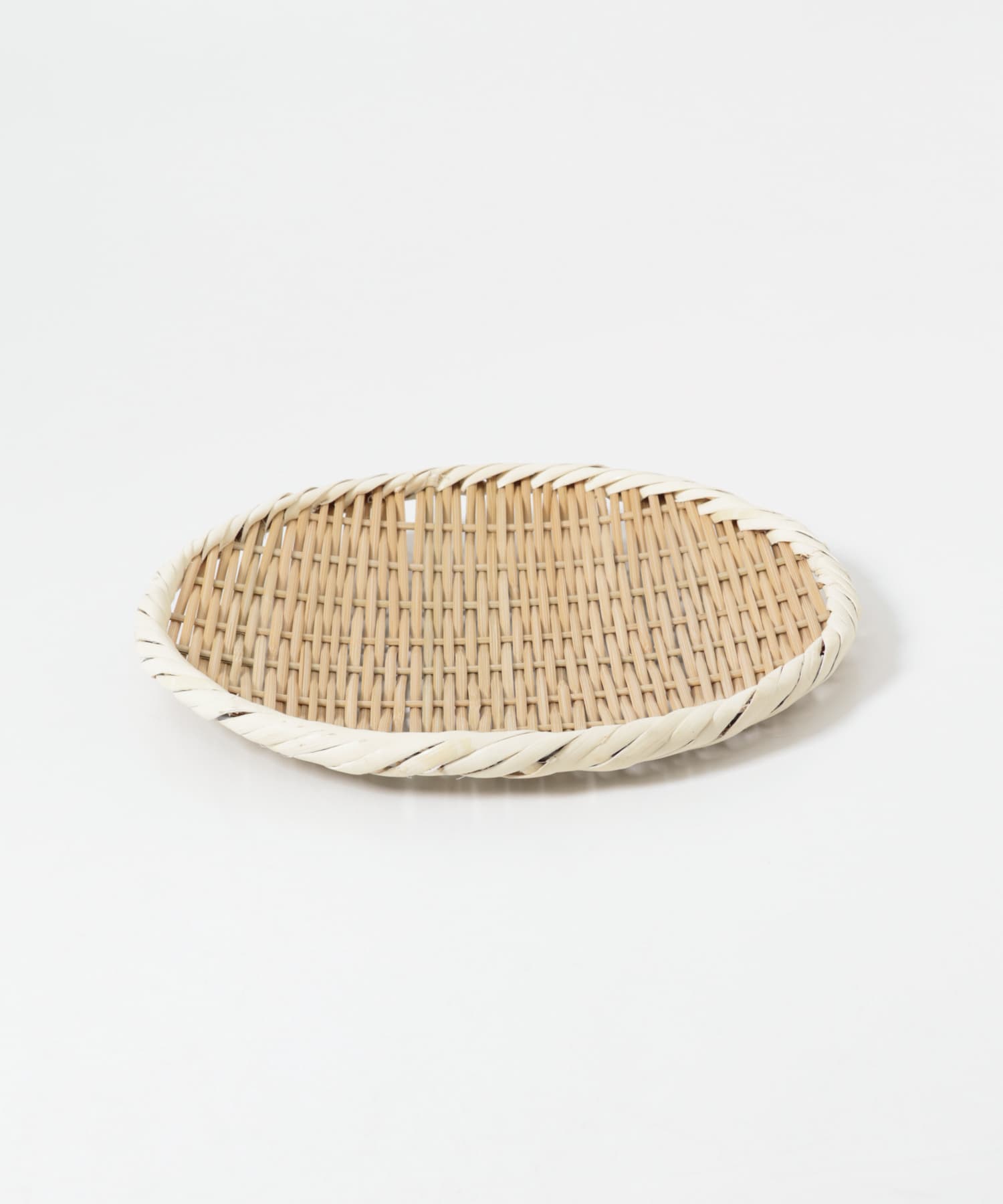 虎斑竹専門店 竹虎　丸竹ざる（小）24cm 0 -