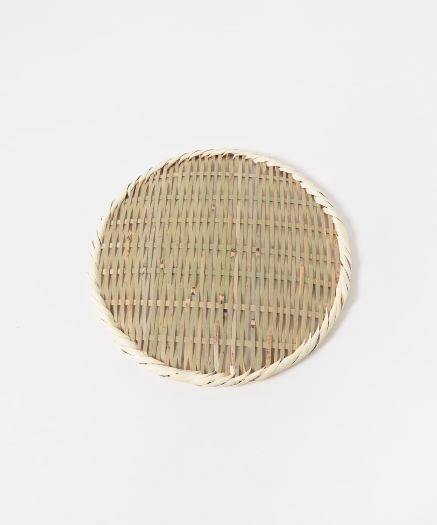 虎斑竹専門店 竹虎　丸竹ざる（小）24cm 0 -