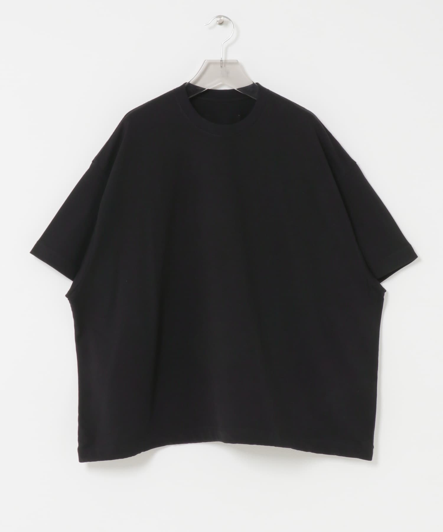 dDdDdDd　BIG DRAWSTRING SHORT-SLEEVE T-SHIRTS BLACK S