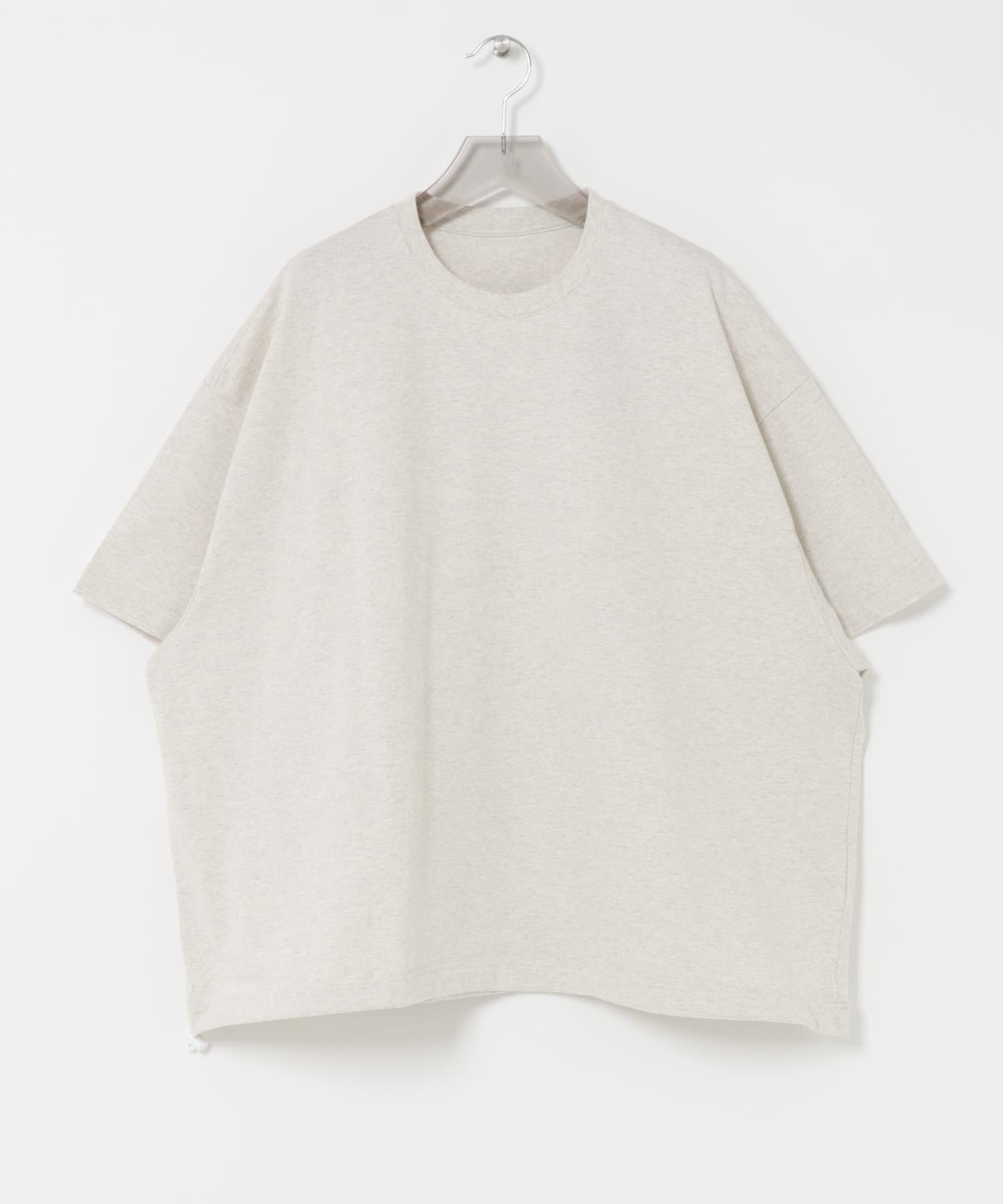 dDdDdDd　BIG DRAWSTRING SHORT-SLEEVE T-SHIRTS M.GRAY S