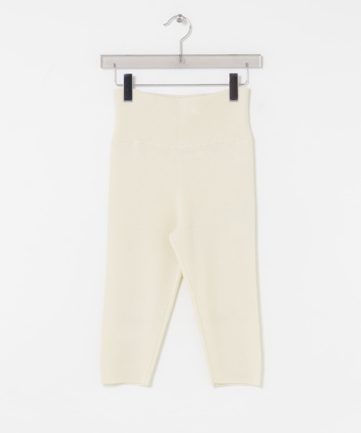 dDdDdDd　CASHMERE TIGHT FIT SHORTS BEG WHITE S