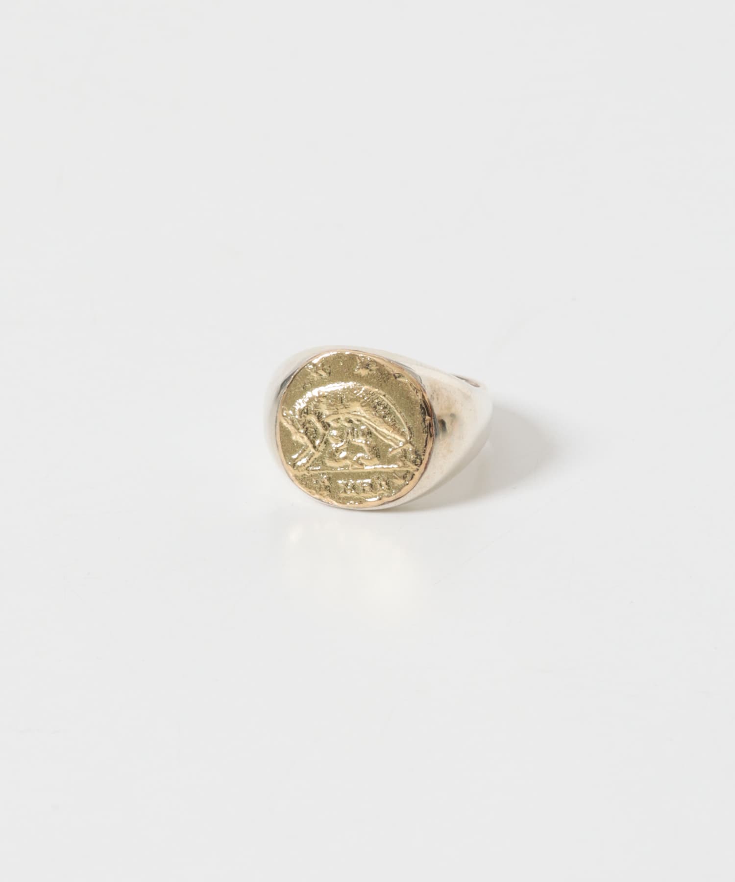 GIGI　Roman coin signet ring SIL/GOLD 15