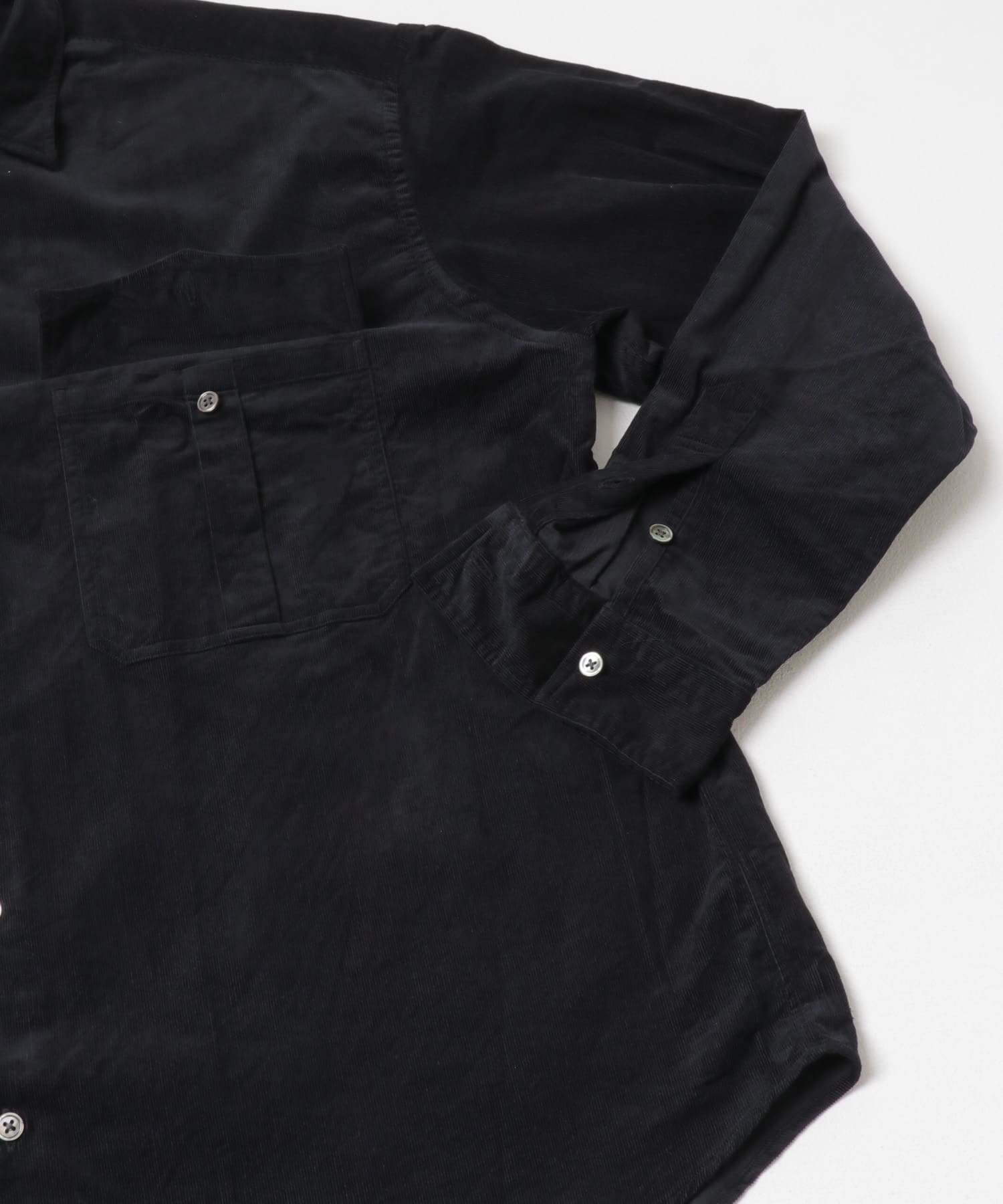 PORTER CLASSIC　R-UP ORGANIC CRDRY SHIRT BLACK L