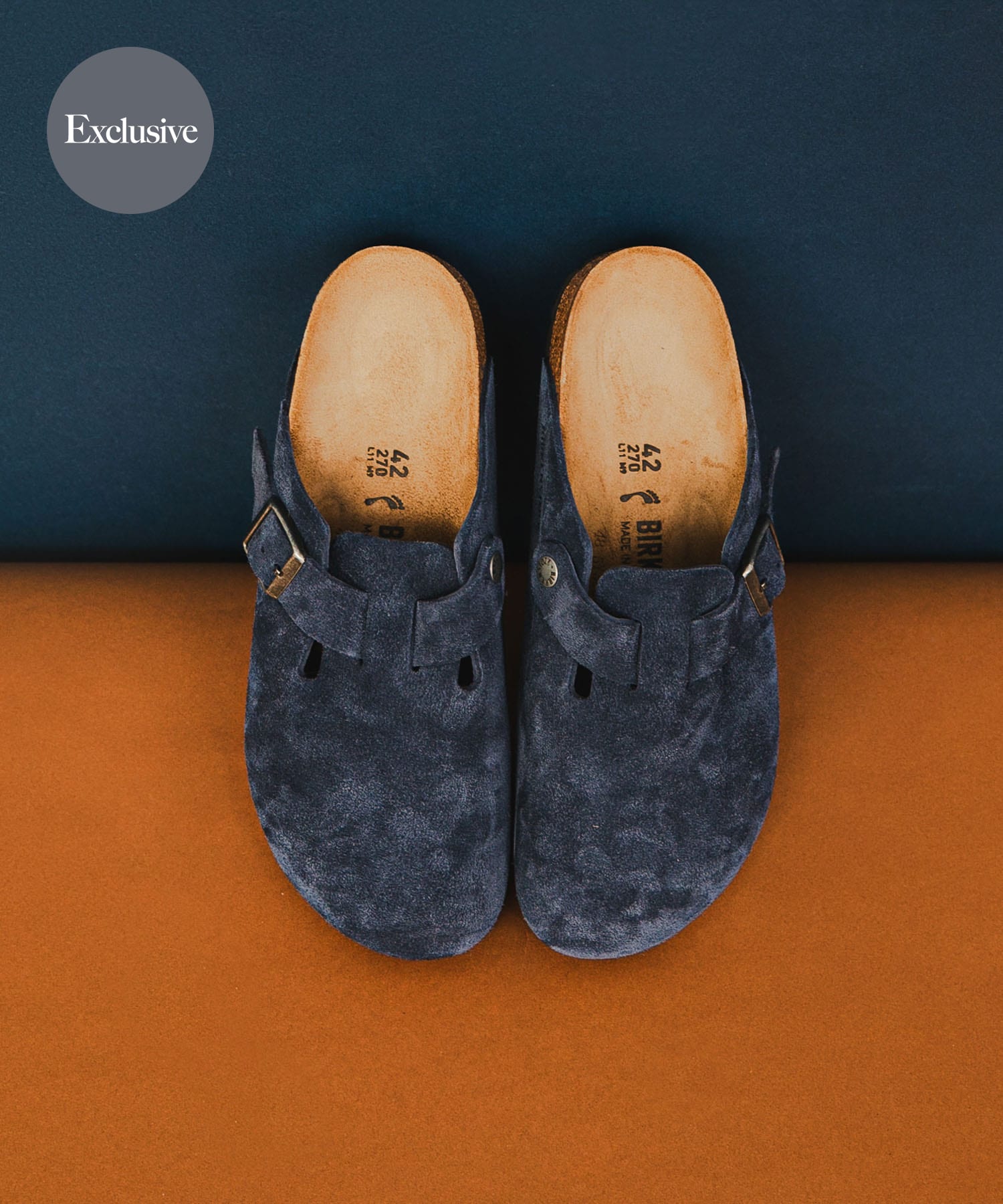 BIRKENSTOCK　Exclusive Boston (Narrow) New Navy 39