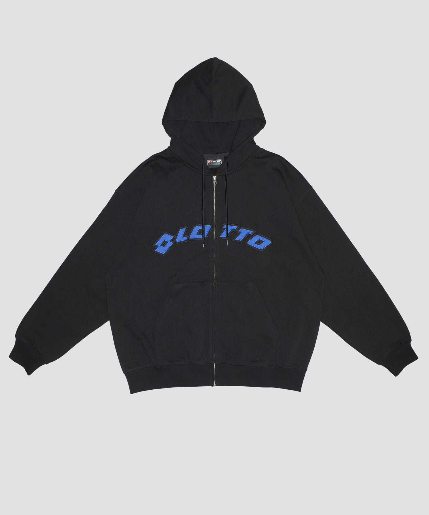 LOTTO　ARCH LOGO ZIP HOODIE BLACK M
