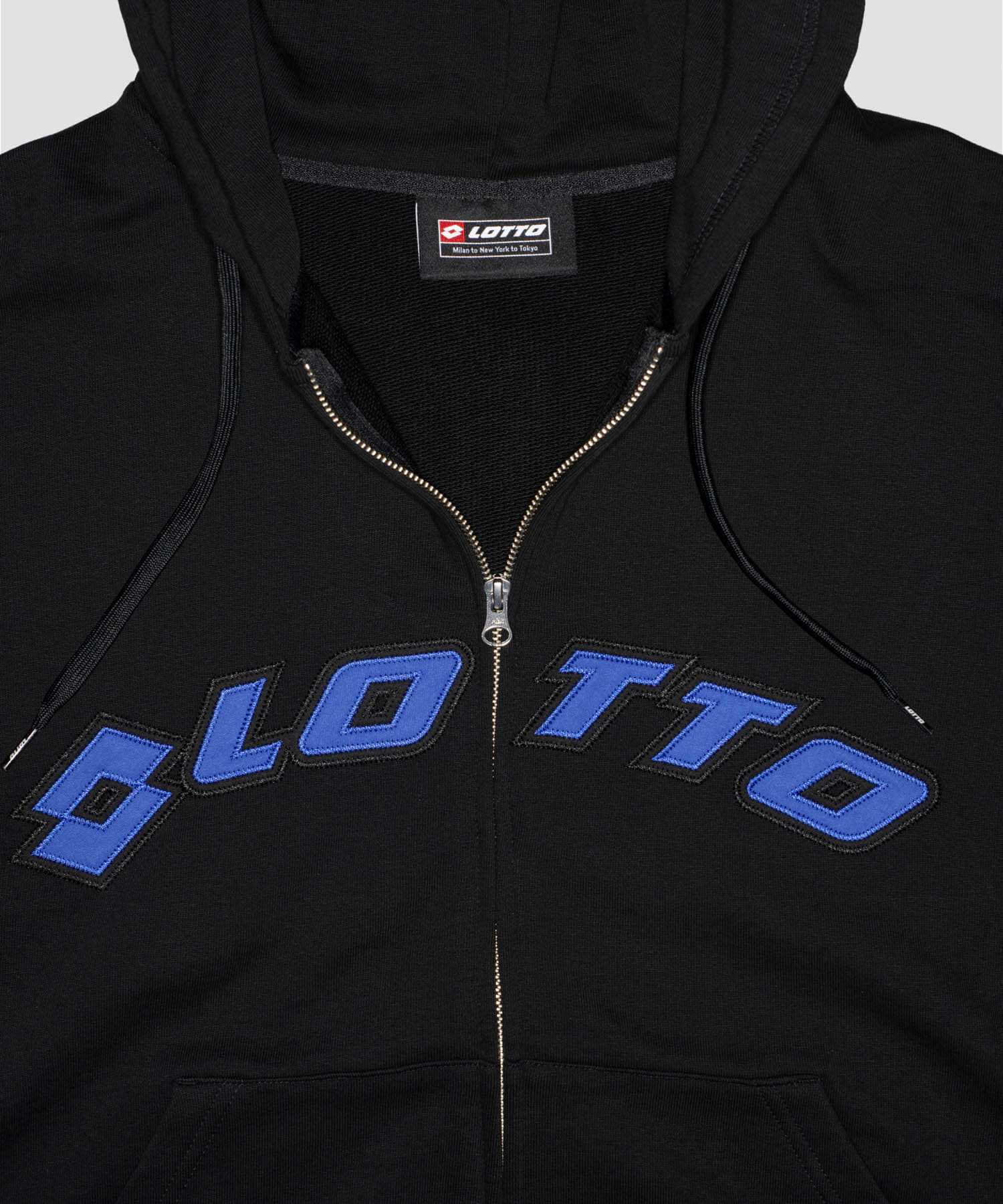 LOTTO　ARCH LOGO ZIP HOODIE BLACK M