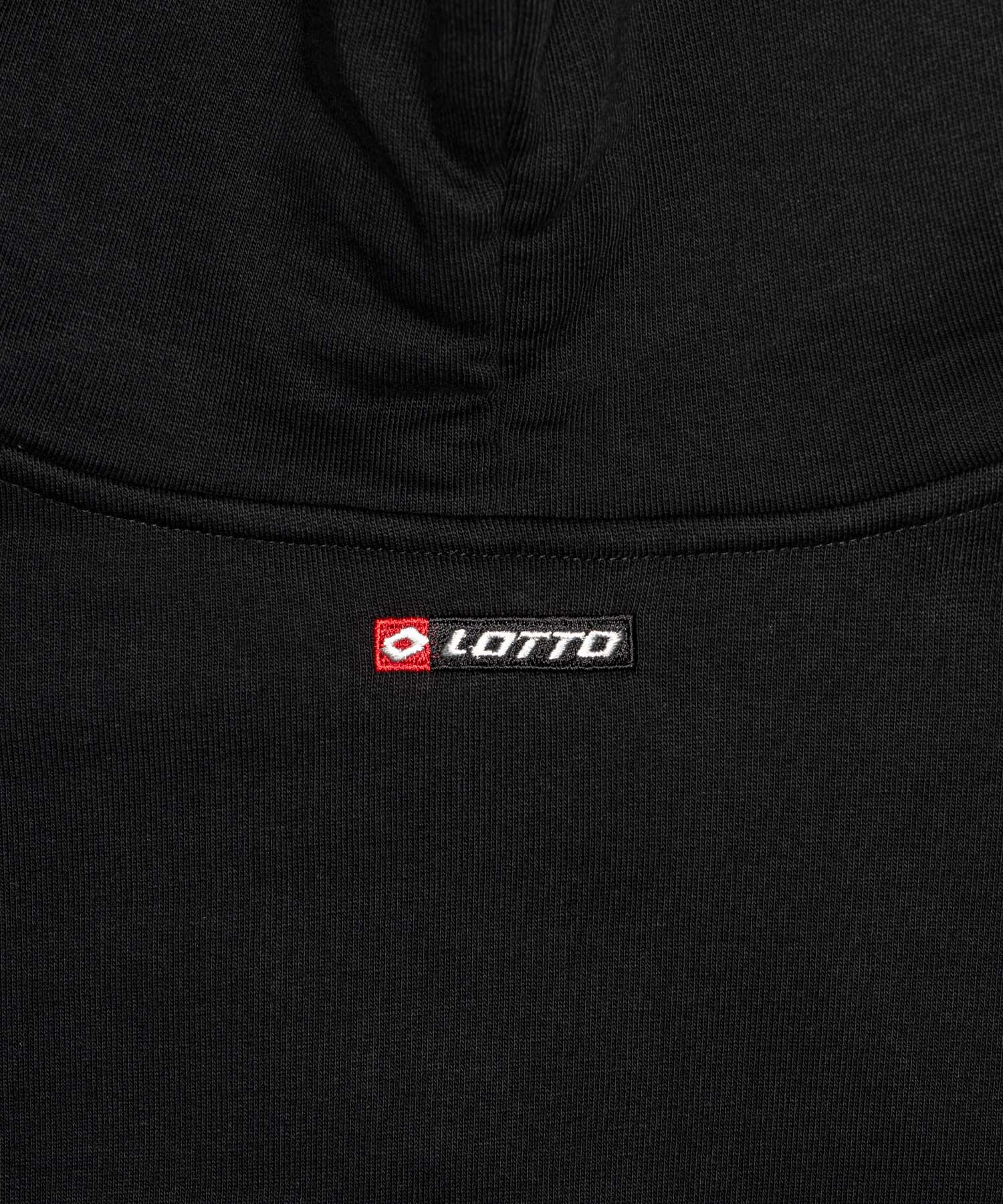 LOTTO　ARCH LOGO ZIP HOODIE BLACK M