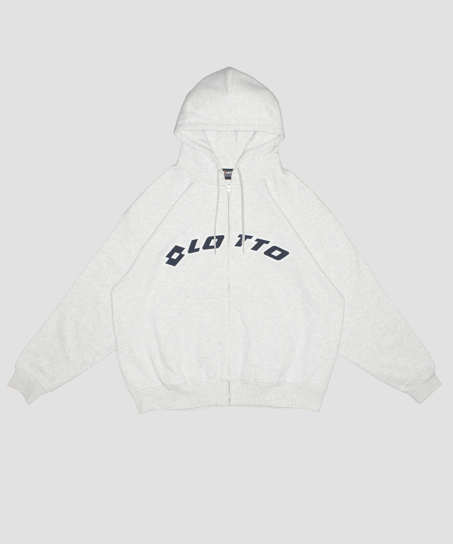 LOTTO　ARCH LOGO ZIP HOODIE GRAY M
