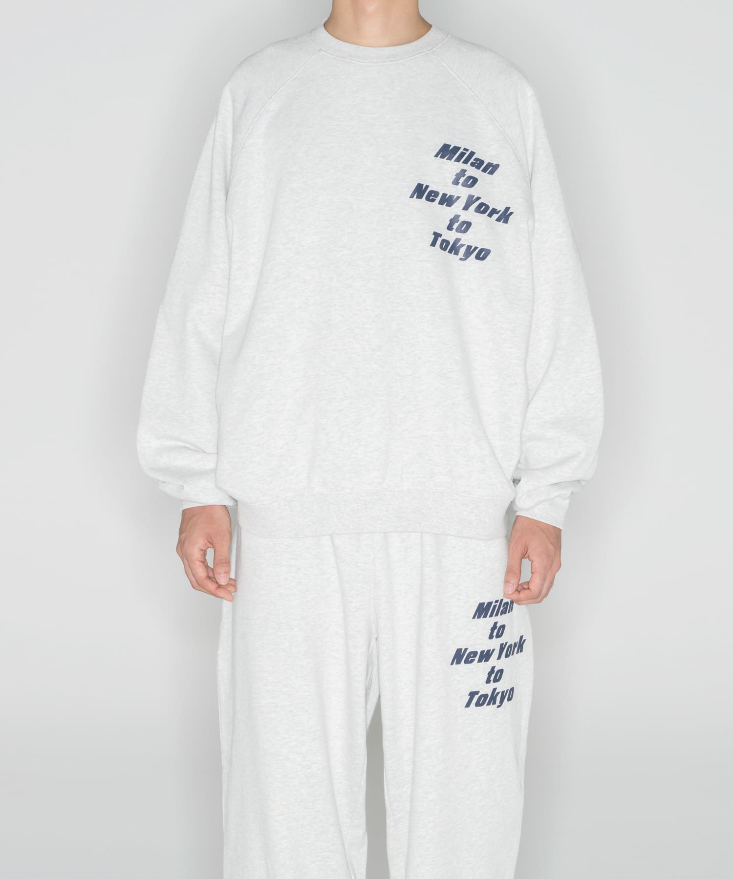 LOTTO　M/N/T LOGO SWEAT PULLOVER GRAY M