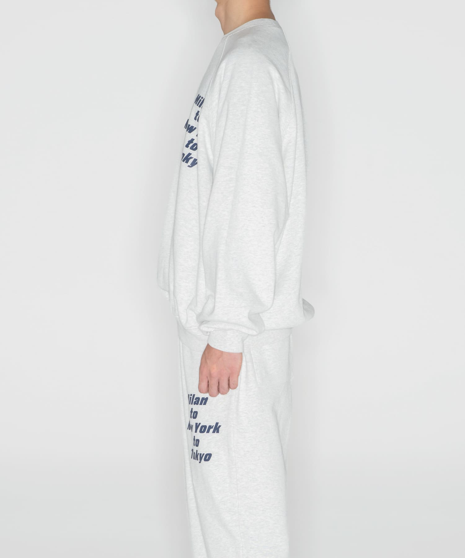 LOTTO　M/N/T LOGO SWEAT PULLOVER GRAY M