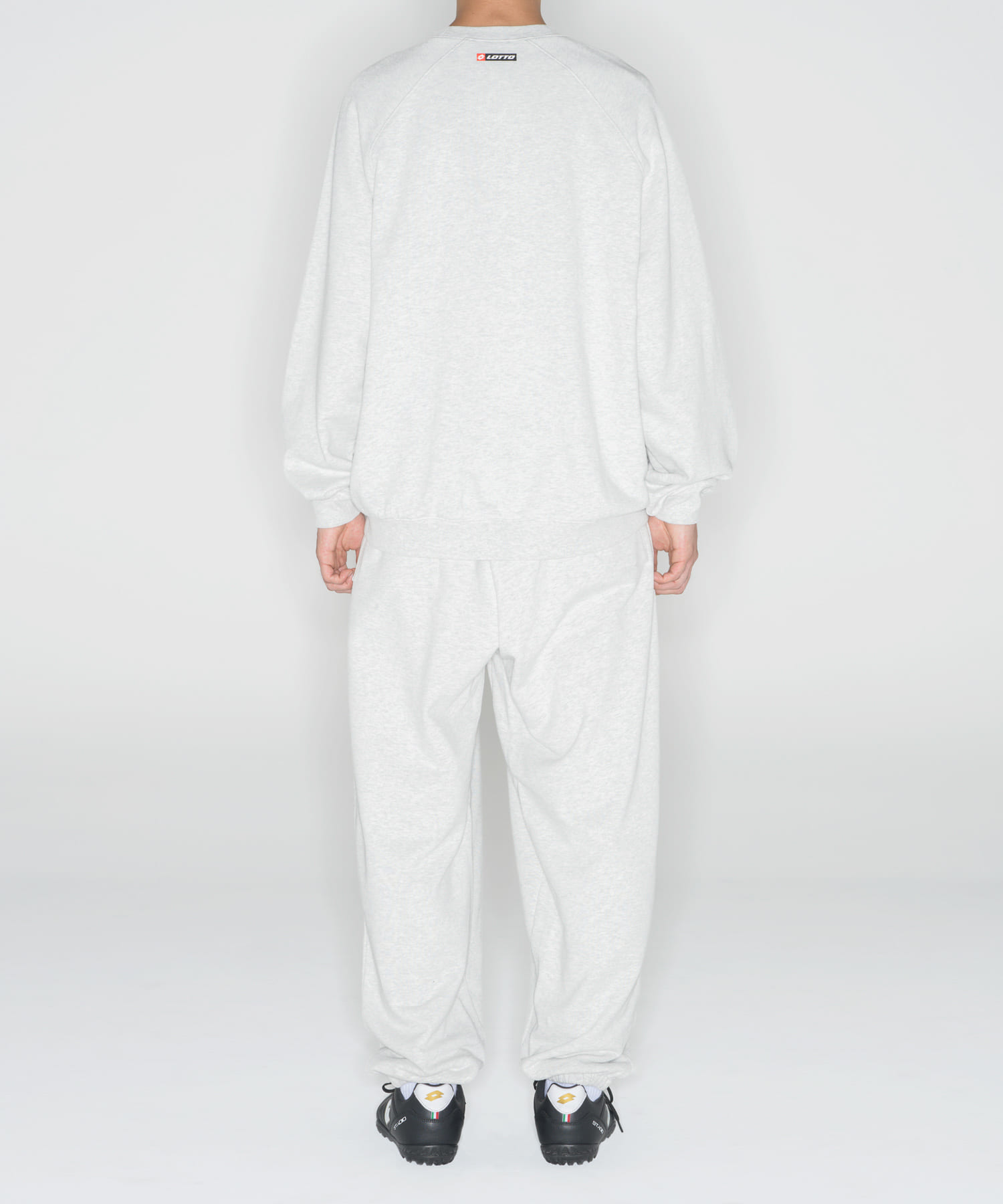 LOTTO　M/N/T LOGO SWEAT PULLOVER GRAY M