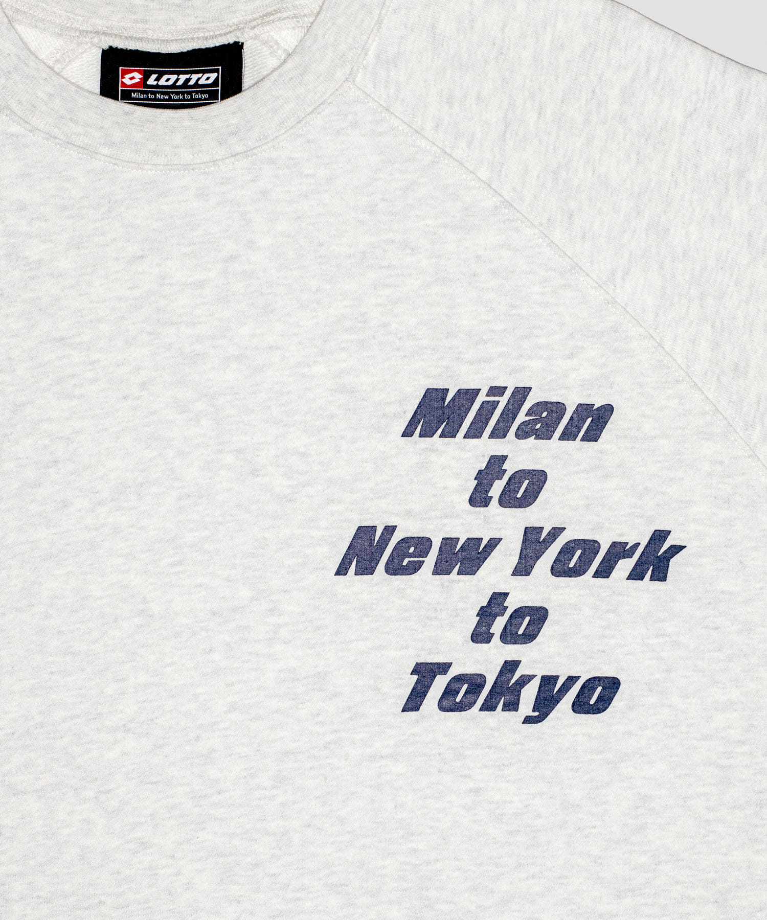 LOTTO　M/N/T LOGO SWEAT PULLOVER GRAY M
