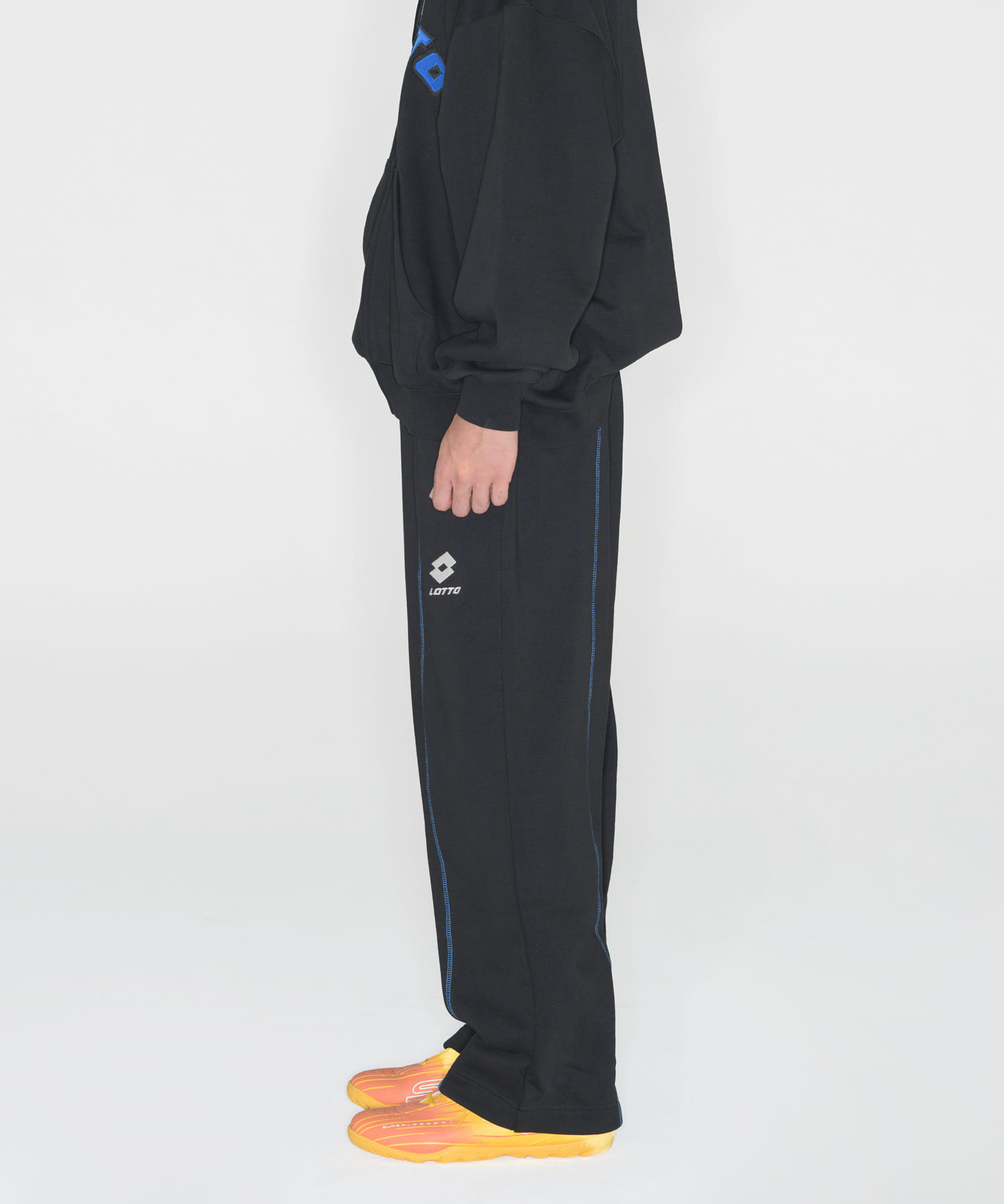 LOTTO　COLOR STITCHING PANTS BLACK M