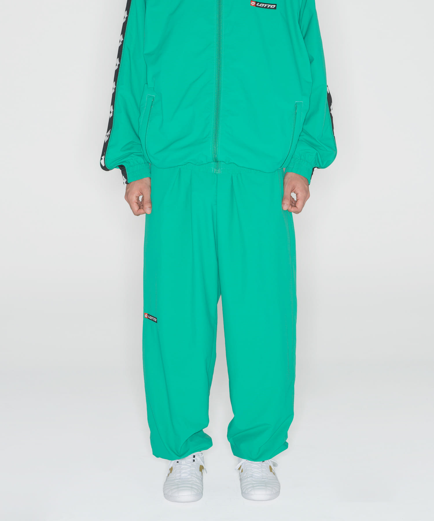 LOTTO　TAPING NYLON PANTS GREEN M