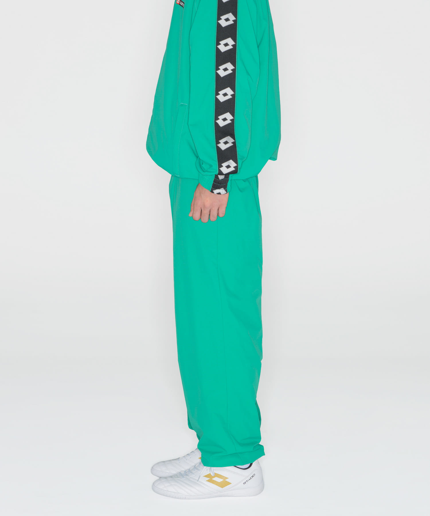 LOTTO　TAPING NYLON PANTS GREEN M