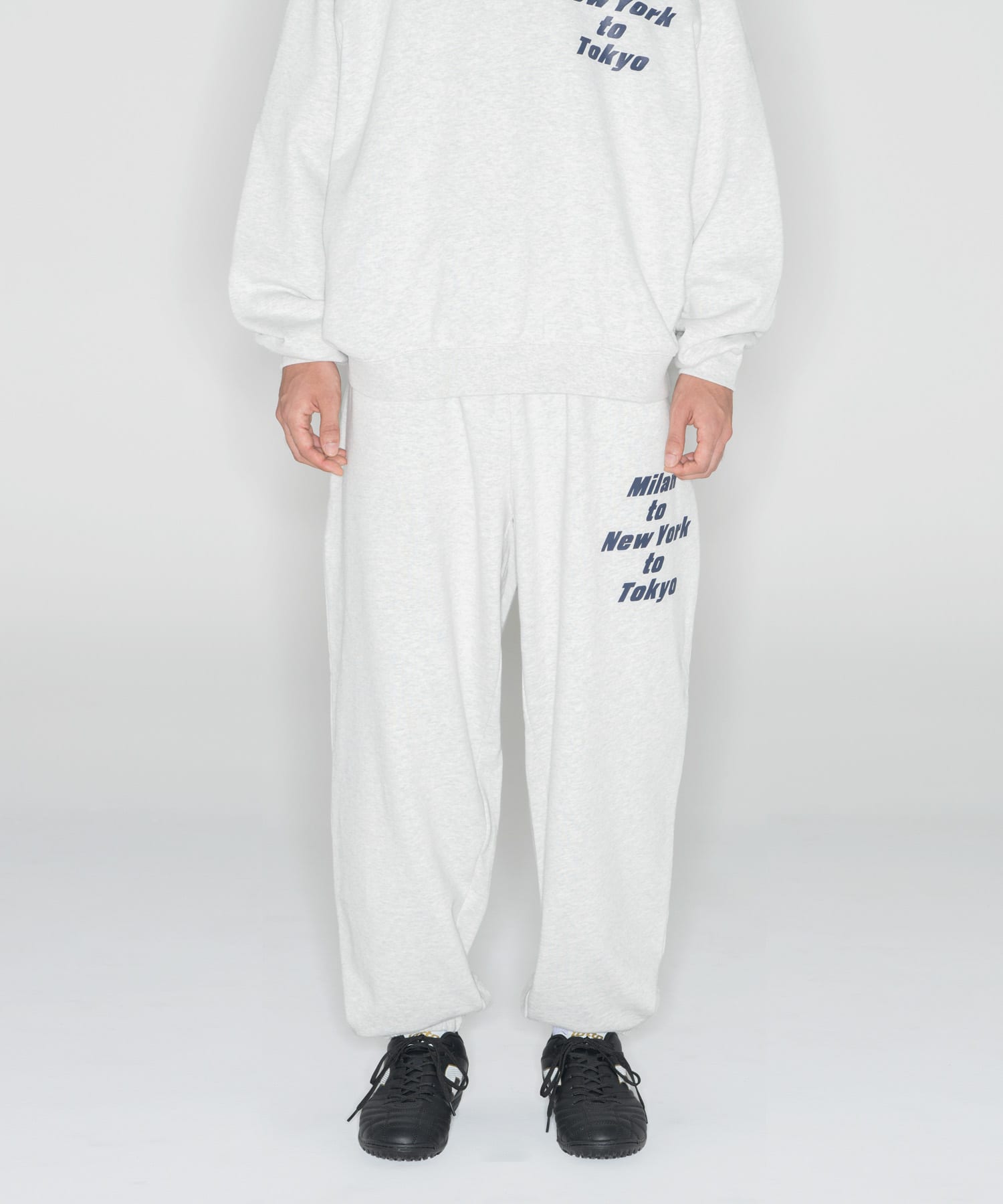 LOTTO　M/N/T LOGO SWEATPANTS GRAY M