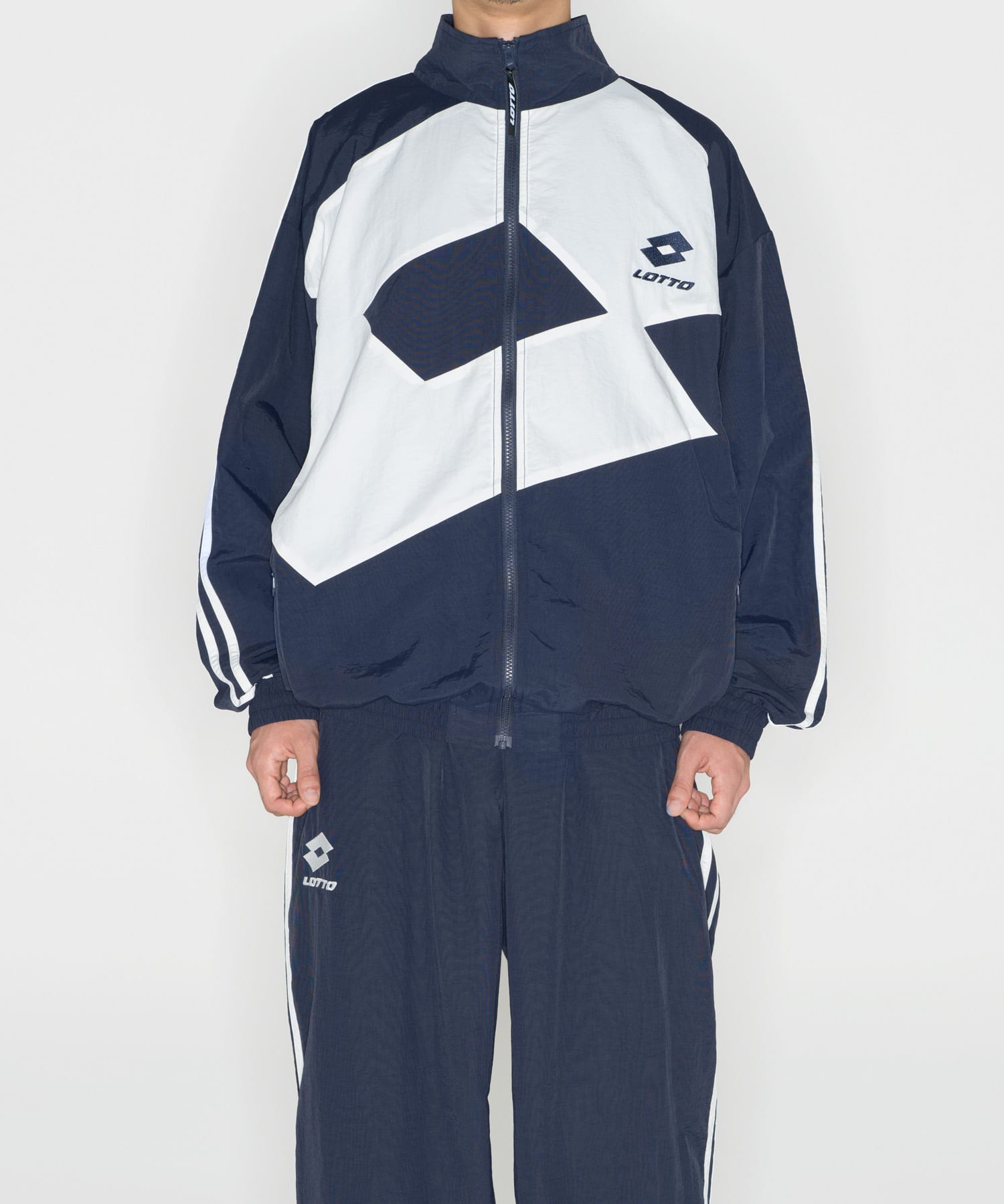 LOTTO　LOSANGA NYLON BLOUSON NAVY M