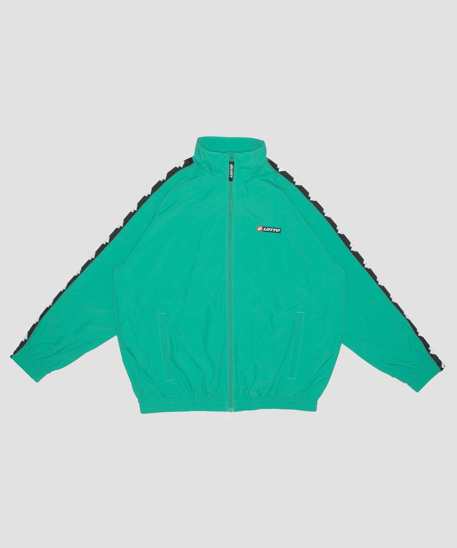 LOTTO　TAPING NYLON BLOUSON GREEN M