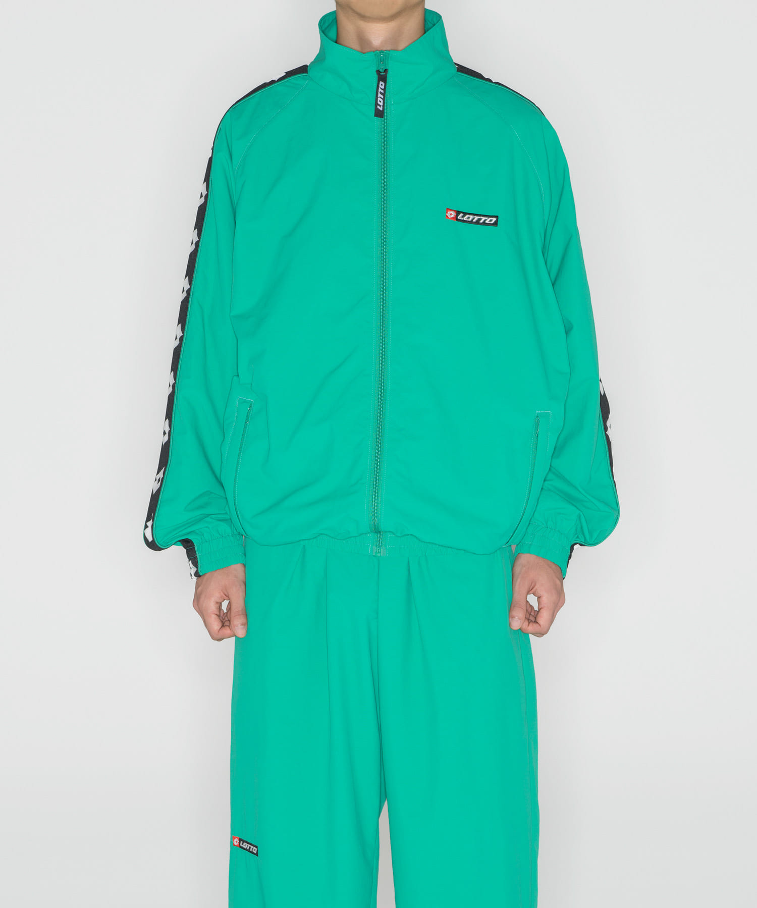 LOTTO　TAPING NYLON BLOUSON GREEN M