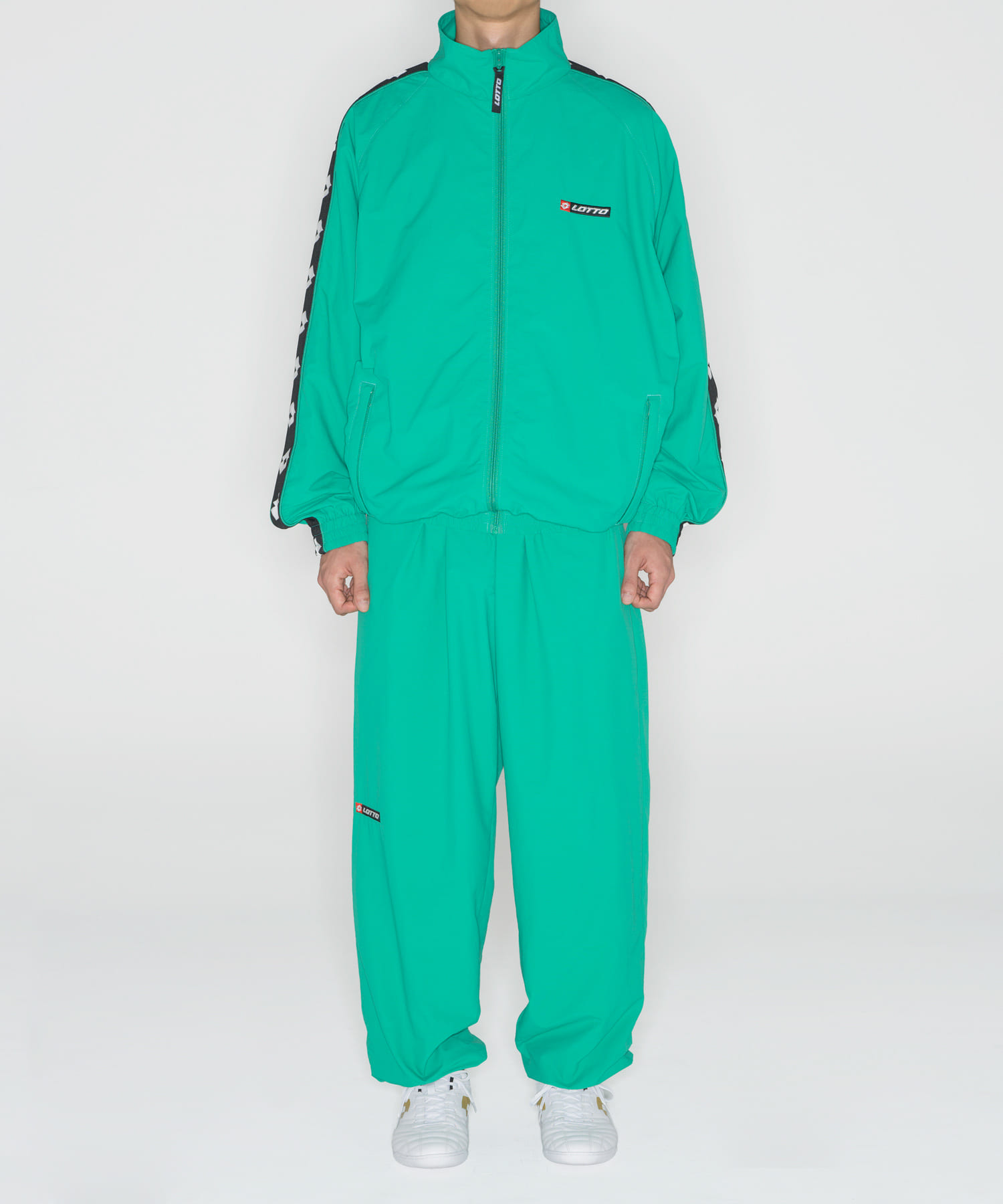 LOTTO　TAPING NYLON BLOUSON GREEN M