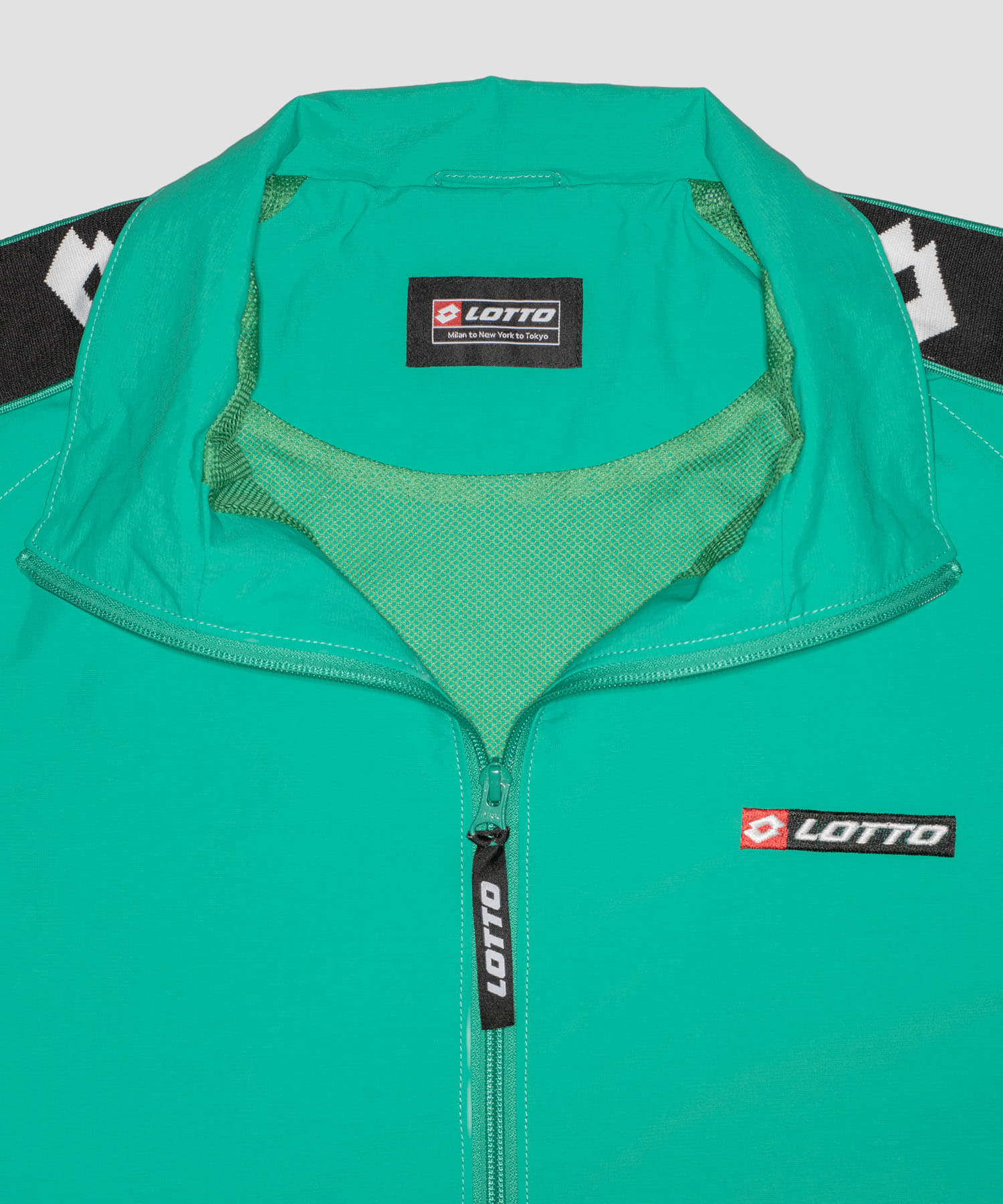 LOTTO　TAPING NYLON BLOUSON GREEN M