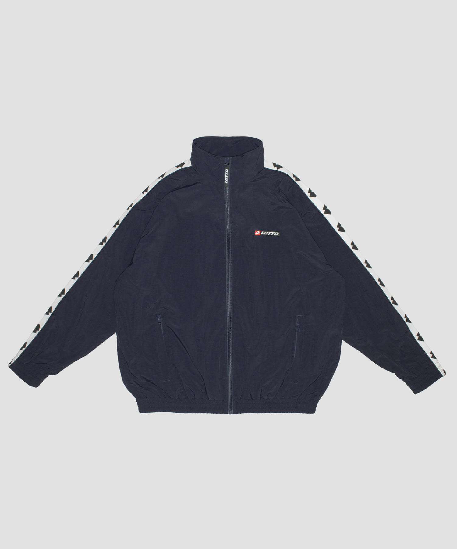 LOTTO　TAPING NYLON BLOUSON NAVY M