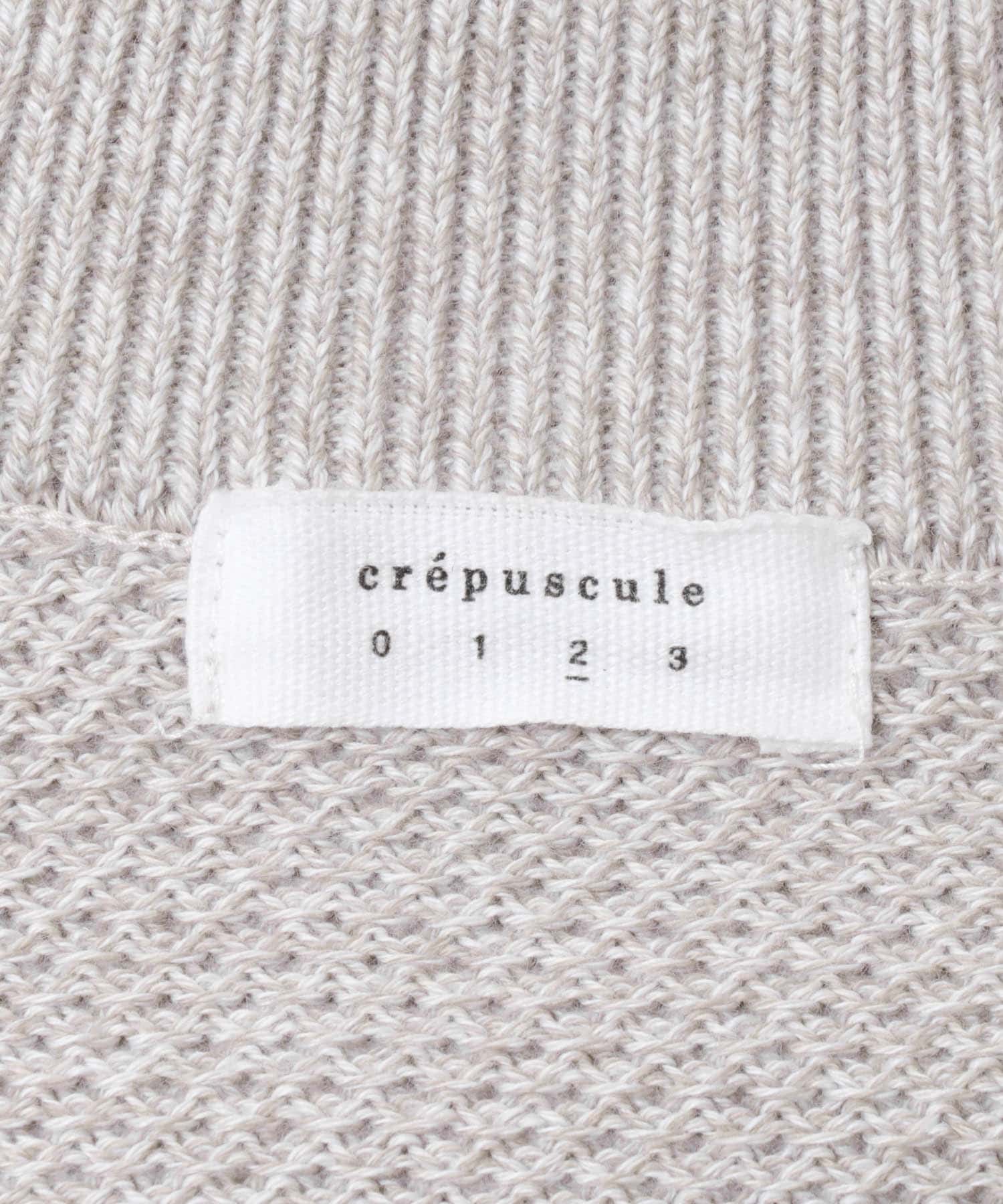 『別注』crepuscule×URBAN RESEARCH　Moss Stitch V Pullover BEIGE 1