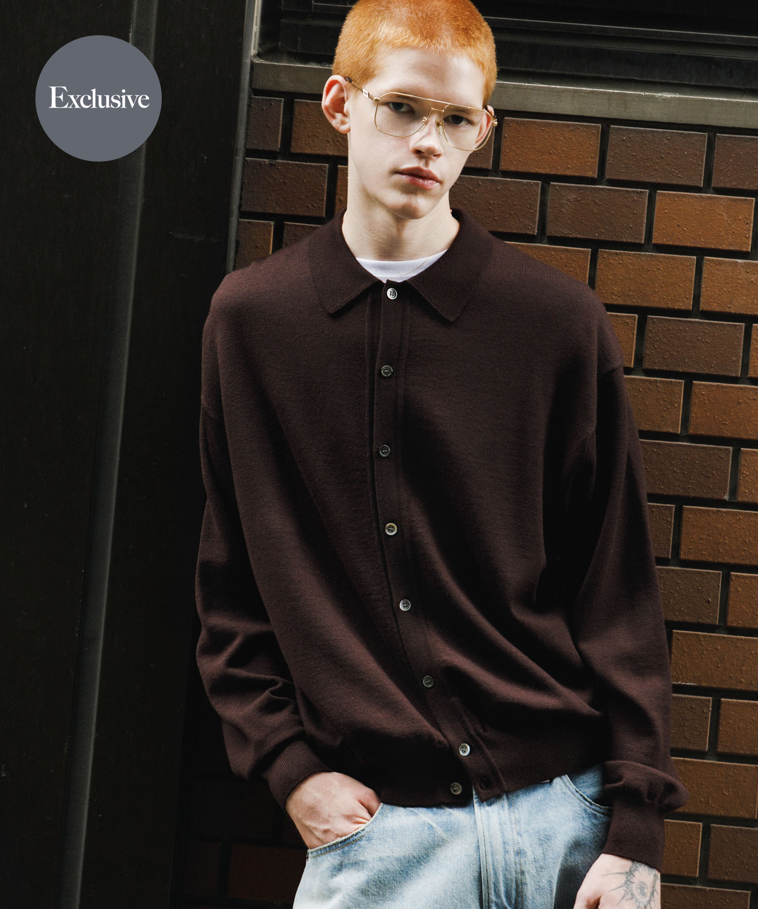 『別注』crepuscule×URBAN RESEARCH　H-G Knit Shirts
