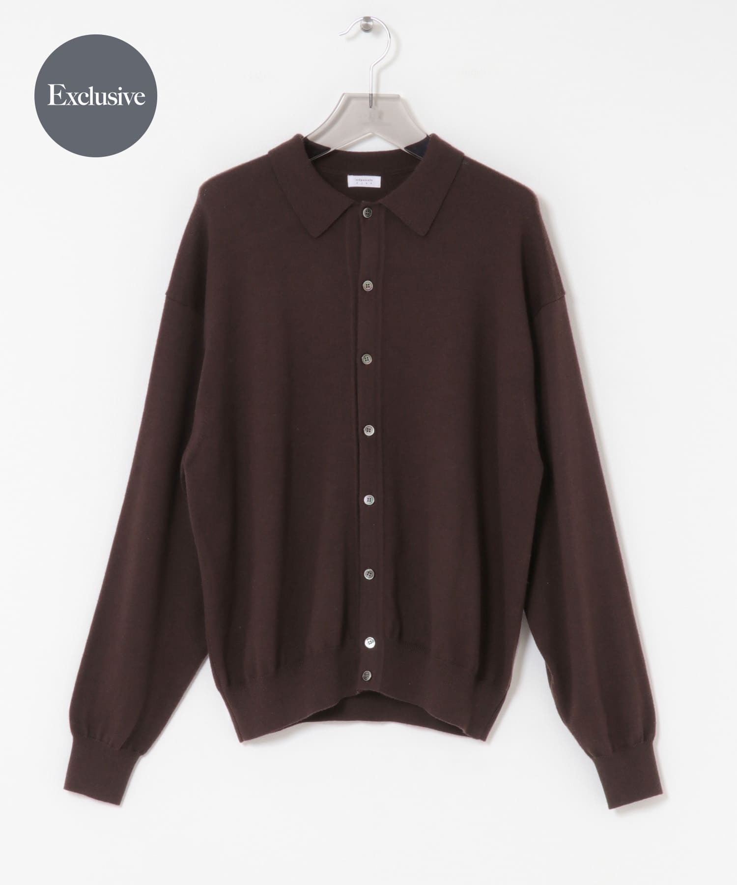 『別注』crepuscule×URBAN RESEARCH　H-G Knit Shirts D BROWN 1