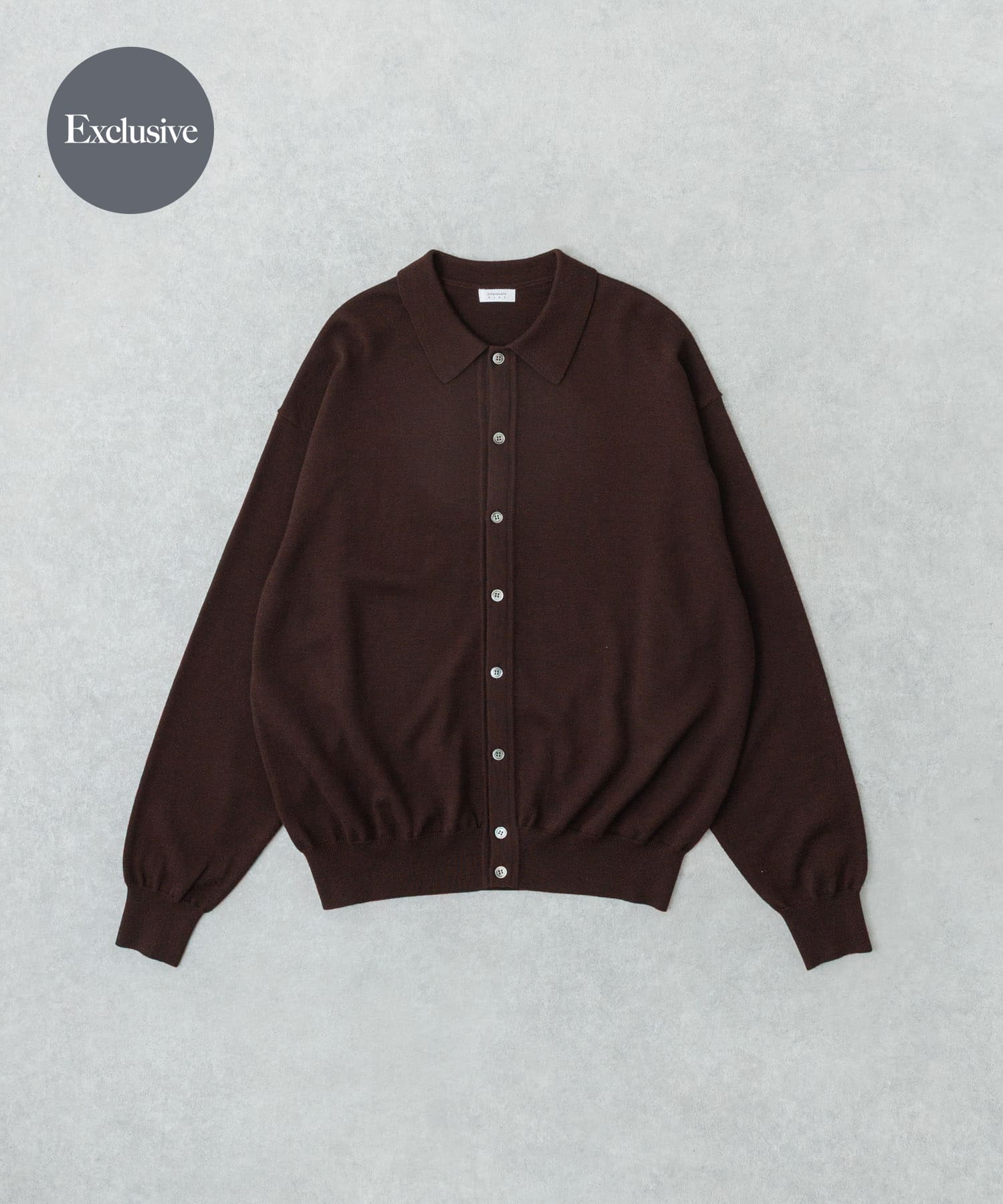 『別注』crepuscule×URBAN RESEARCH　H-G Knit Shirts D BROWN 1