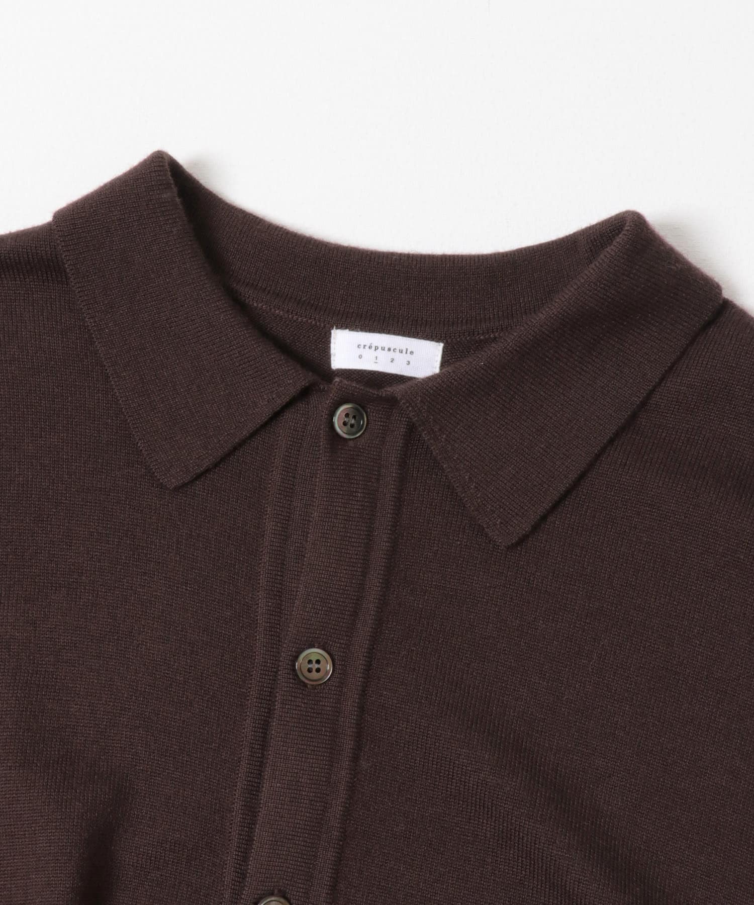 『別注』crepuscule×URBAN RESEARCH　H-G Knit Shirts D BROWN 1