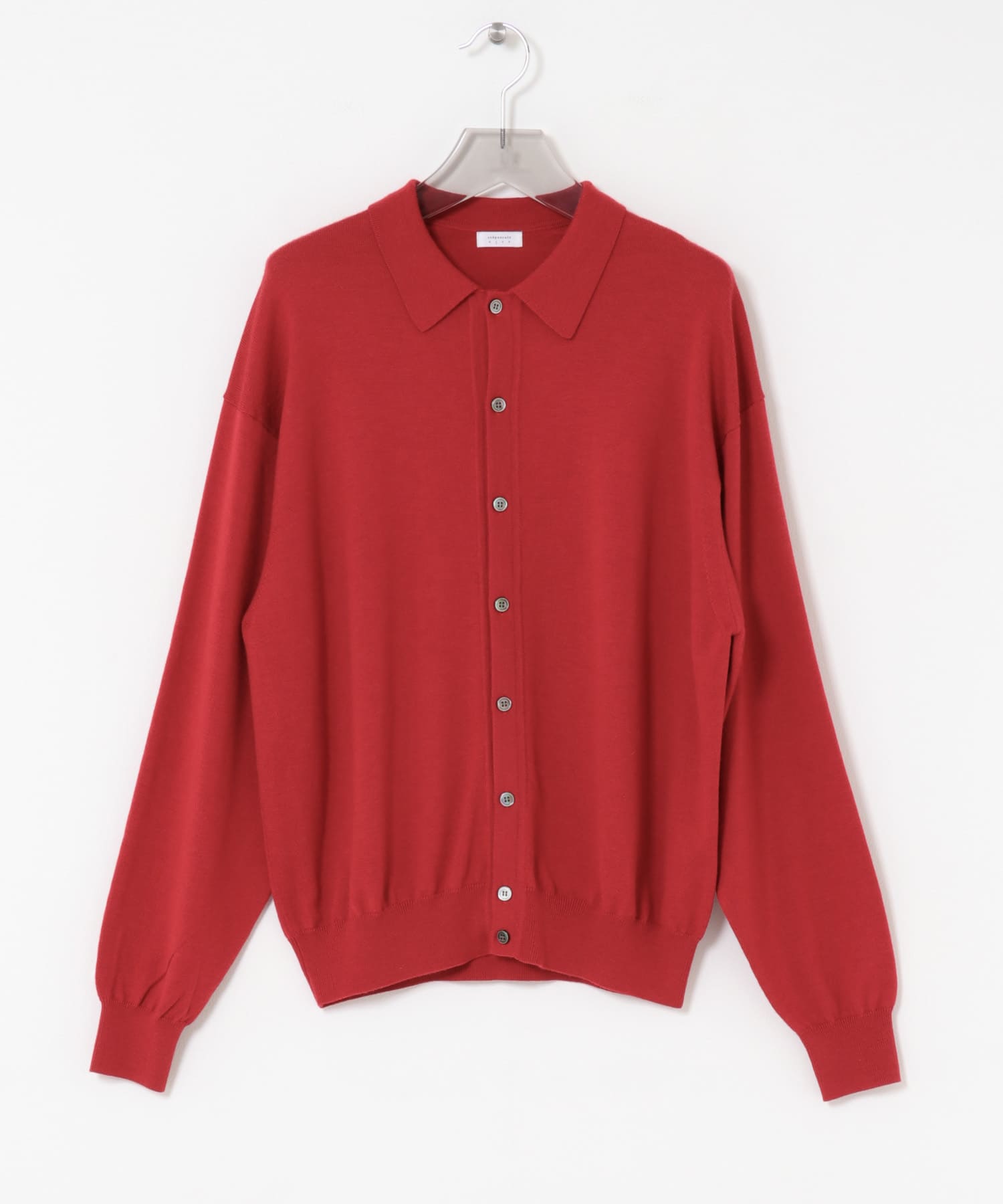 『別注』crepuscule×URBAN RESEARCH　H-G Knit Shirts BRICK 1