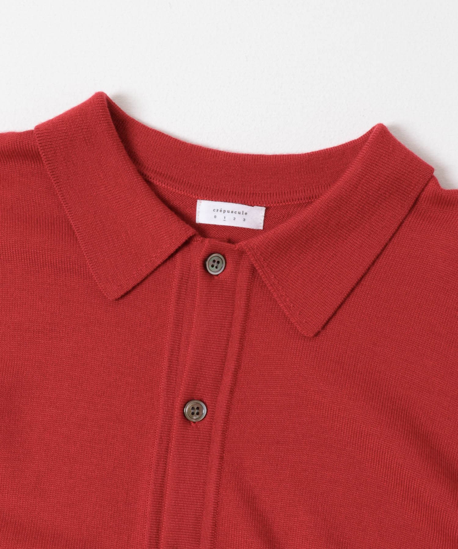 『別注』crepuscule×URBAN RESEARCH　H-G Knit Shirts BRICK 1