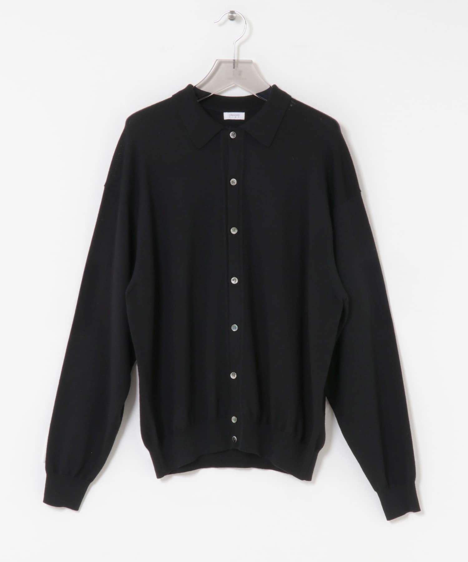 『別注』crepuscule×URBAN RESEARCH　H-G Knit Shirts BLACK 1